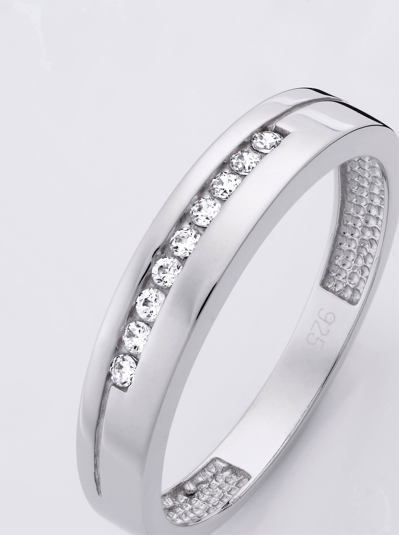 Fingerring LADY Gr. 20, silber (silber 925), Fingerringe, Damen, 20, Silber 925 (Sterlingsilber), Fingerring