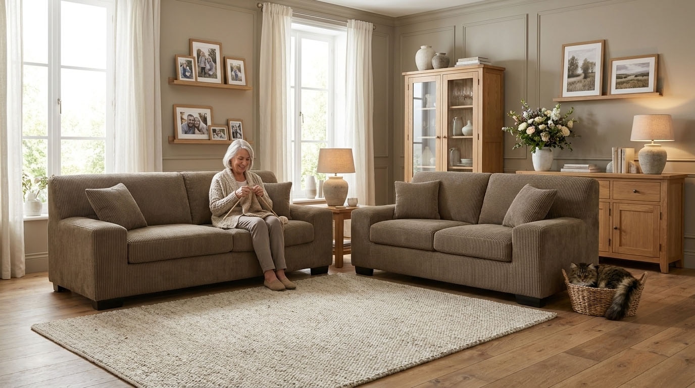 OTTO home Polstergarnitur "Faxxe aus 2-Sitzer und 3-Sitzer" Set, 2 tlg. aus haustierfreundlichem Pet Friendly Cord