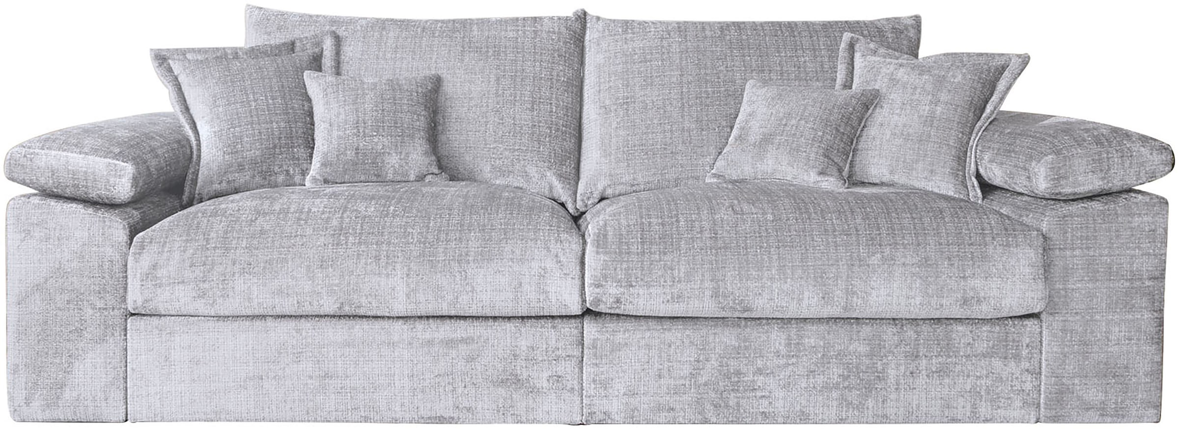 Big-Sofa HOME AFFAIRE, B:246cm T:123cm, grau, 100% Polyester, Sofas, "Soft&Cosy XL, B: 246 cm - OTTO. Verlässliche Qualität.", Mega-Sofa, Cord oder