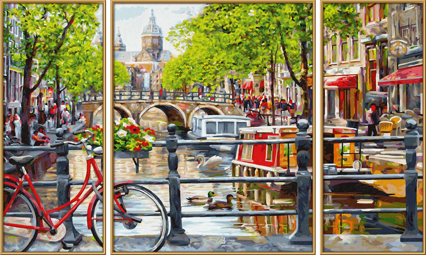 Schipper Malen nach Zahlen »Meisterklasse Triptychon - Amsterdam« Made in Germany