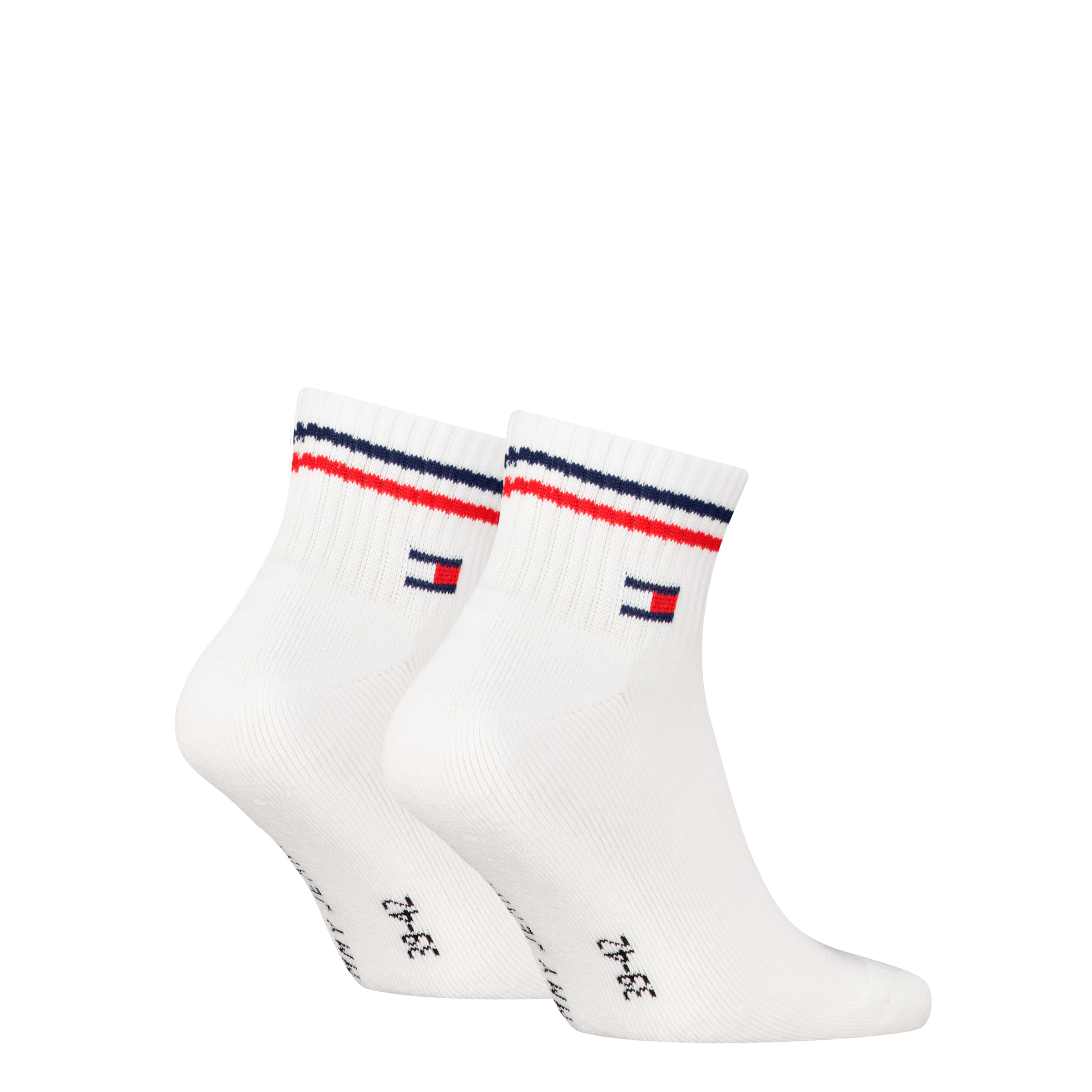 Tommy Hilfiger Kurzsocken »TH UNI TJ QUARTER 2P ICONIC«, (2 Paar), Half-Terry-Sohle für zusätzlichen Komfort