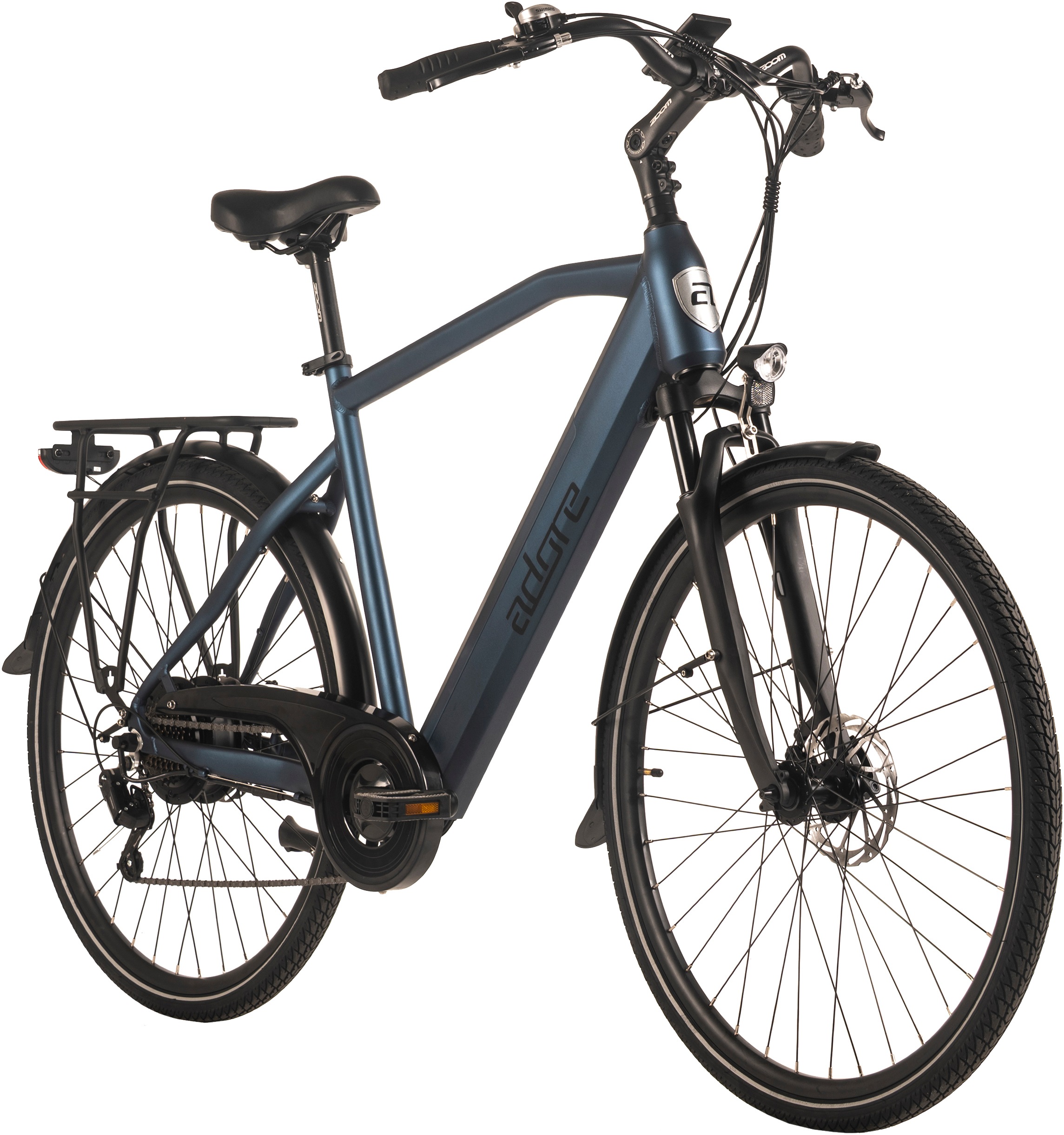 Adore E-Bike »28" Alu Cityfahrrad CV-190 Heckmotor 50NM / 15Ah Deep Blue«, 7 Gang, Shimano, Tourney, Heckmotor 250 W