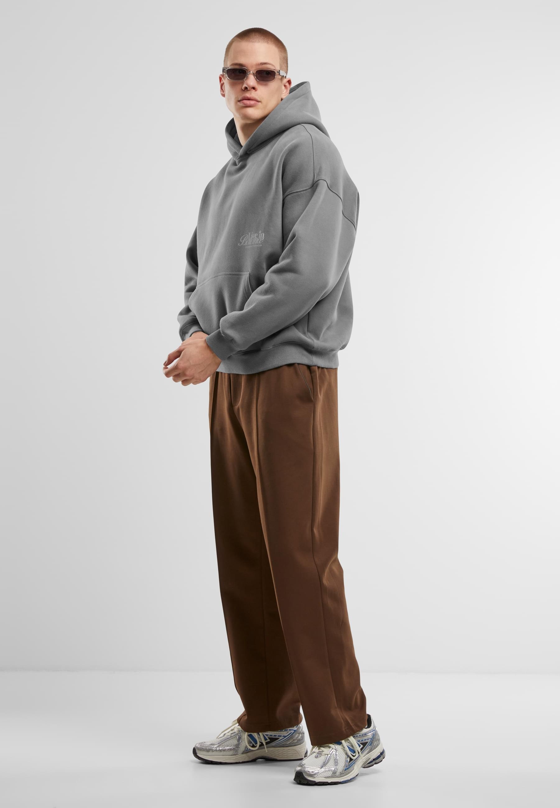Another Cotton Lab Kapuzensweatshirt »Another Cotton Lab Live in Balance Heavy Oversized Hoodie«, (1 tlg.)