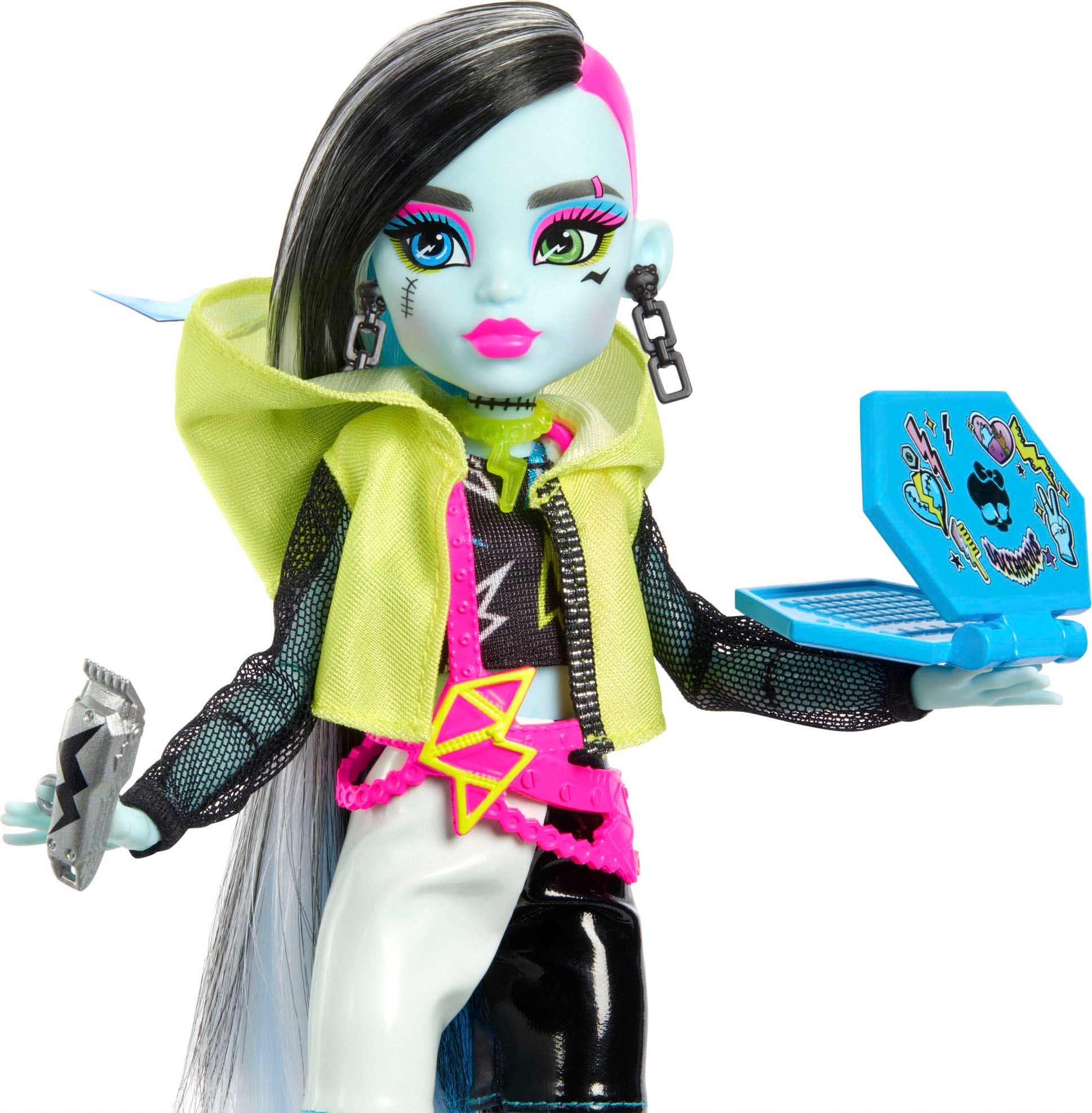 MonsterHigh™ Anziehpuppe »Skulltimate Secrets: Neon Frights, Frankie Stein,«
