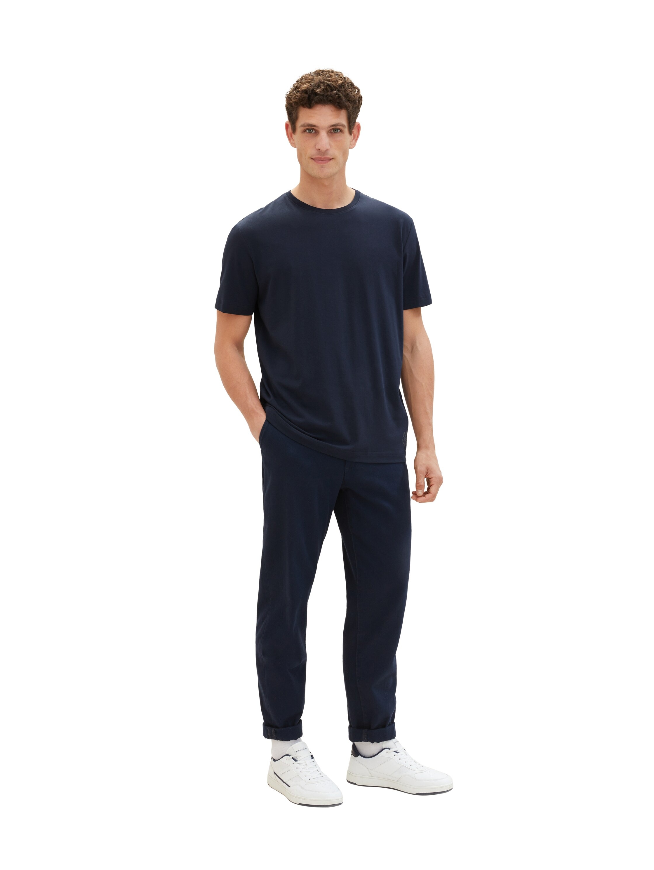 TOM TAILOR Kurzarmshirt, (Packung, 2 tlg.), mit Logo-Print