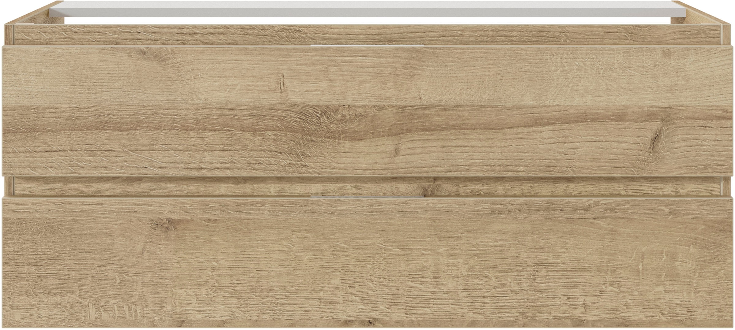 Saphir Badmöbel-Set »Serie 4035 2-teilig, Keramik-Doppelwaschtisch mit LED-Spiegelschrank«, (Set), Doppel-Waschplatz inkl Türdämpfer, 120 cm breit, 2 Schubladen, 3 Türen