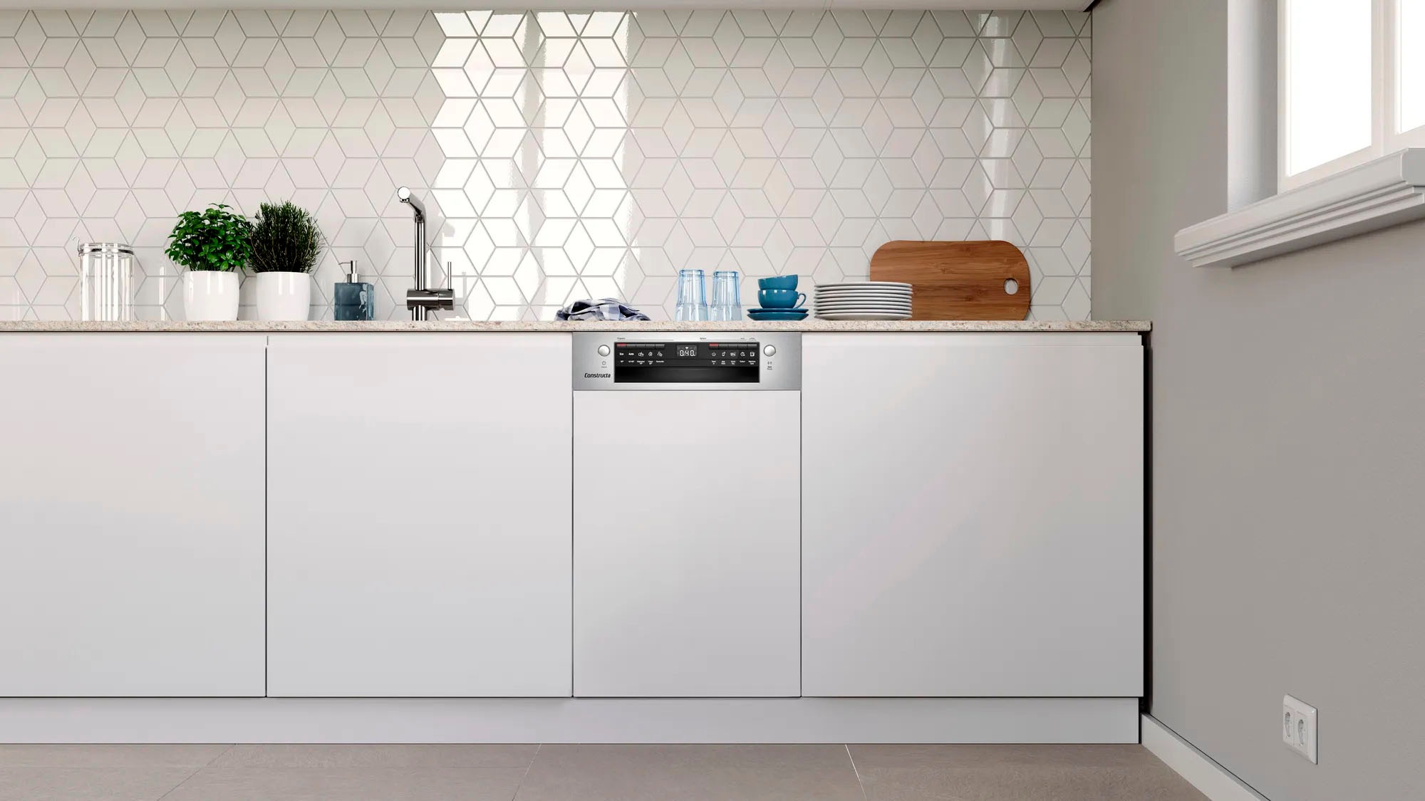 Constructa teilintegrierbarer Geschirrspüler "CP6IS01HKE" 10 Maßgedecke günstig online kaufen