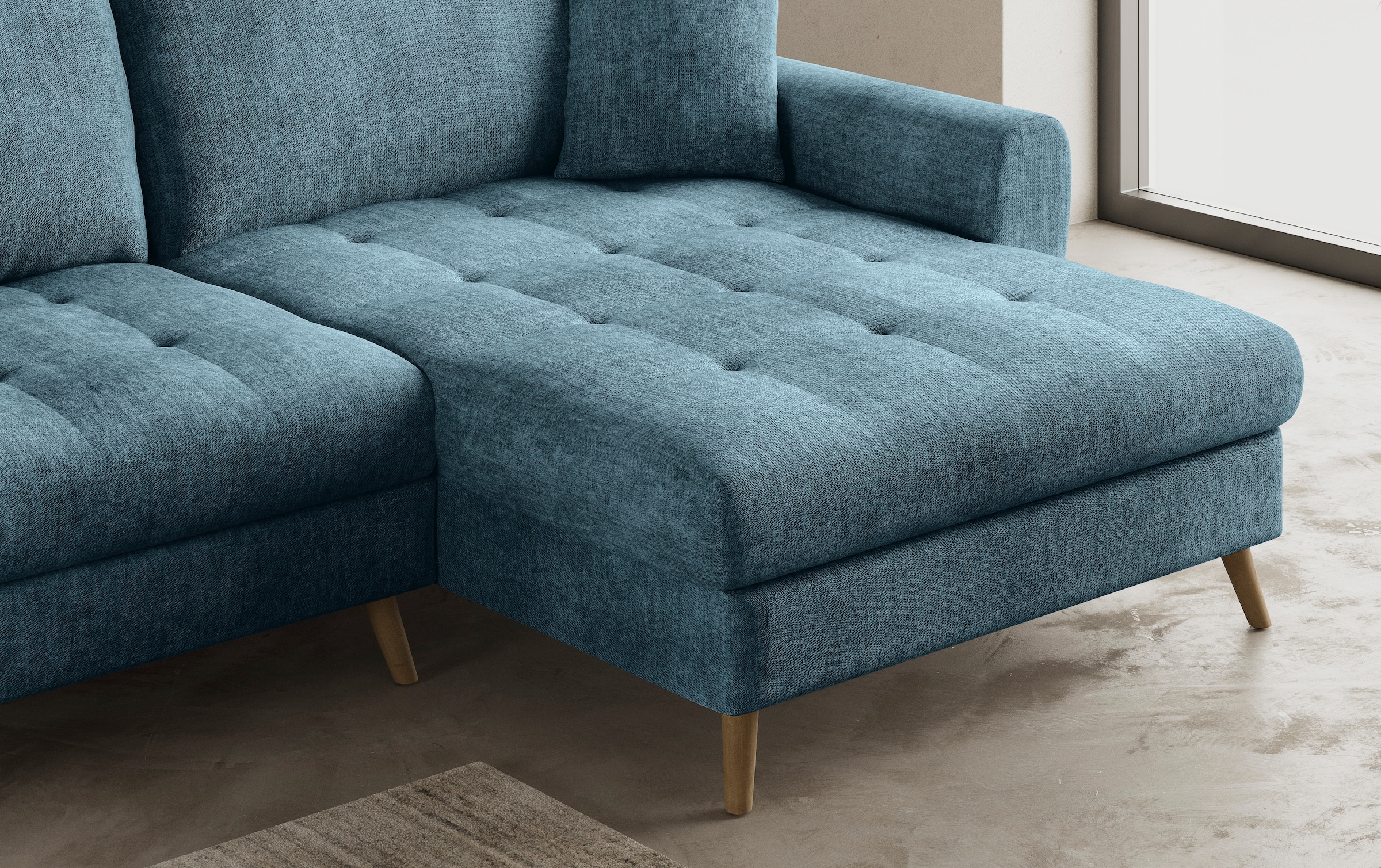 Mr. Couch Ecksofa »Blackburn II, L-Form«, Mit Kaltschaumpolsterung bis 140 kg belastbar