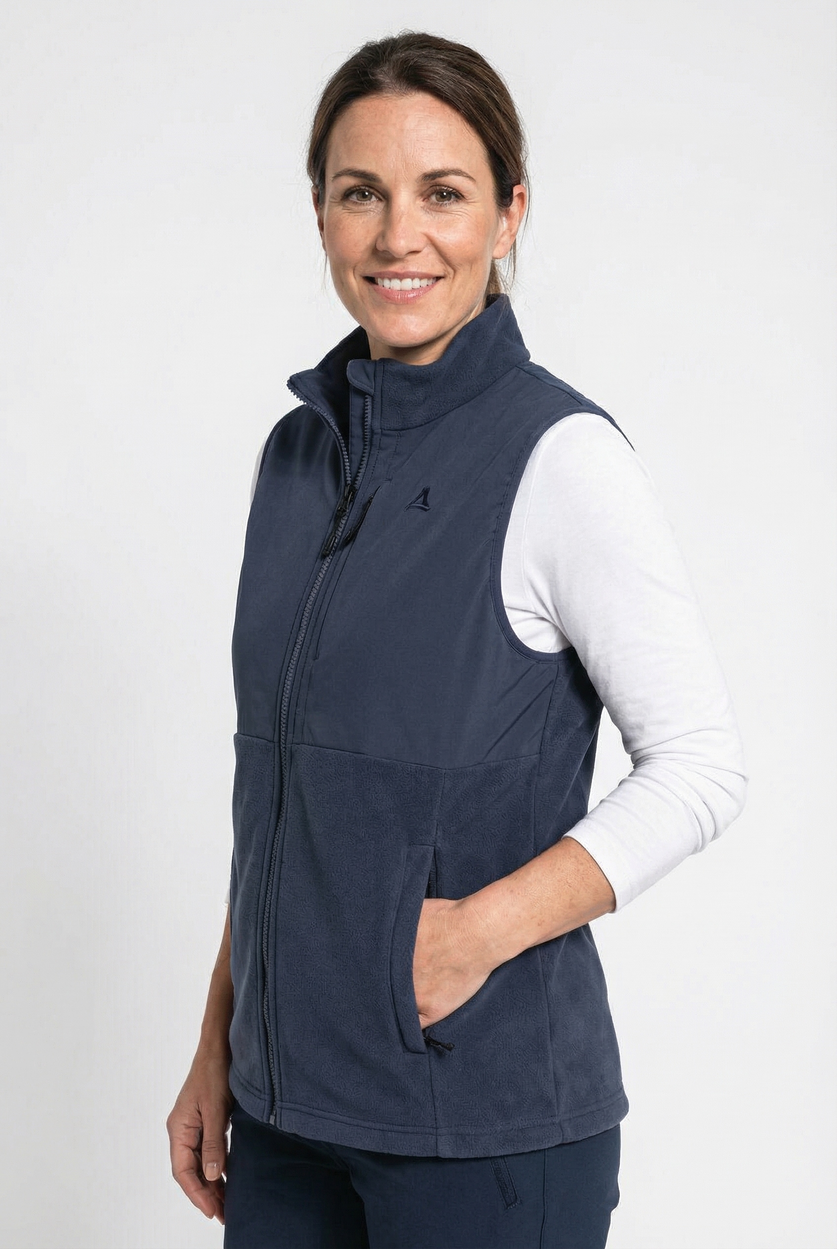 Schöffel Fleeceweste "Fleece Vt Style Ash WMN" wasserabweisend, windabweisend, schnell trocknend, atmungsaktiv