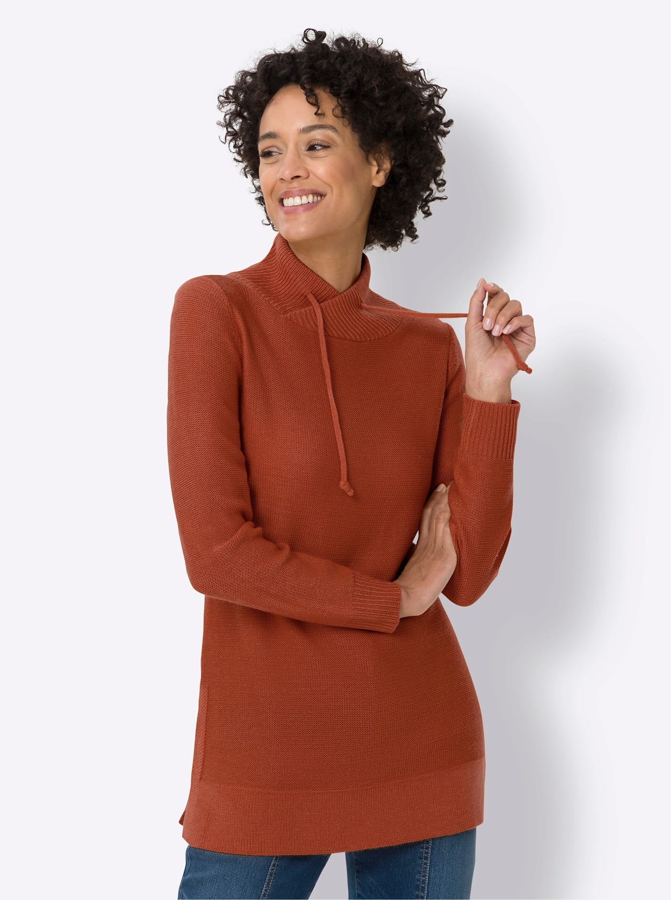 Classic Basics Rollkragenpullover »Longpullover«
