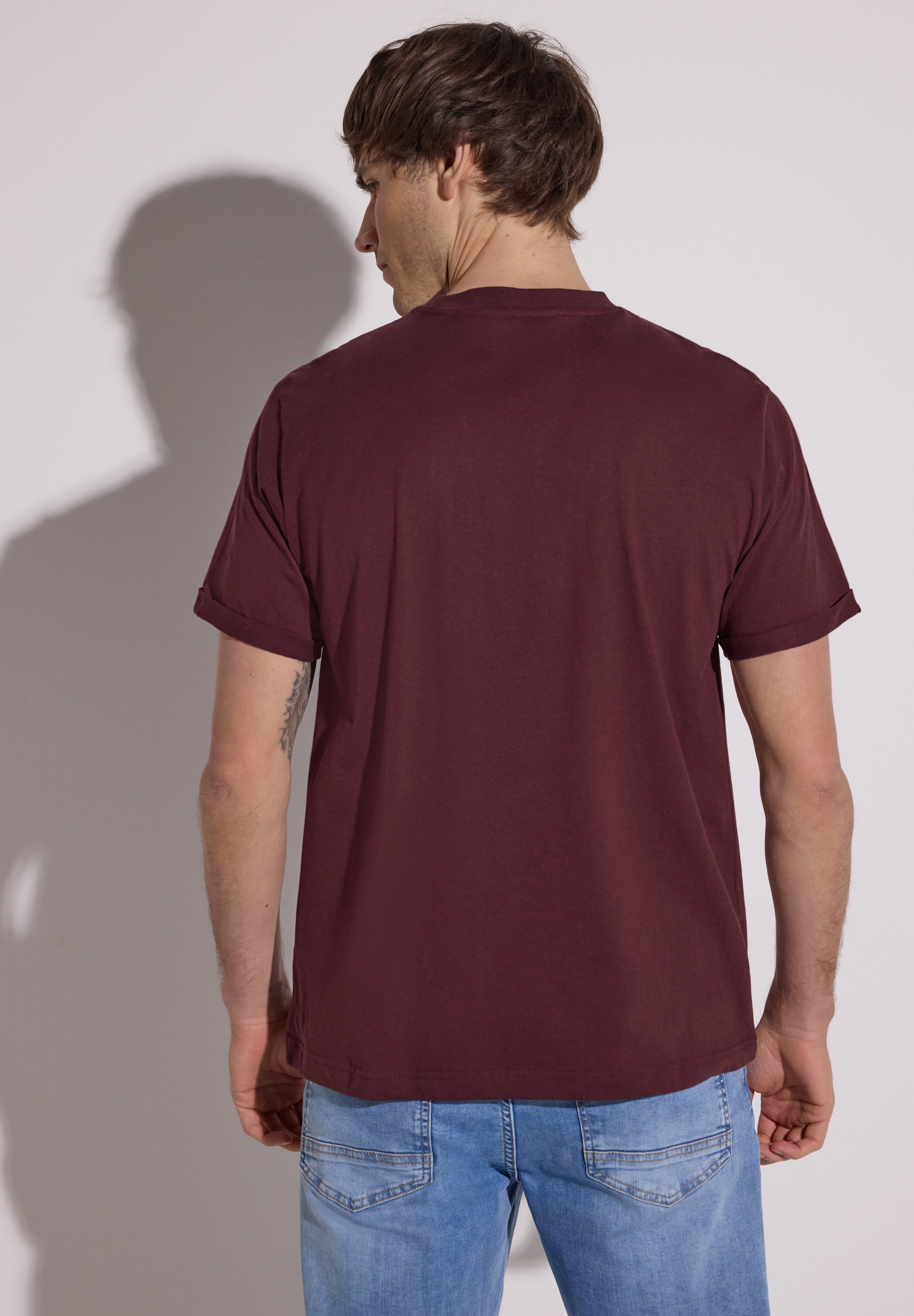 STREET ONE MEN T-Shirt aus reiner Baumwolle
