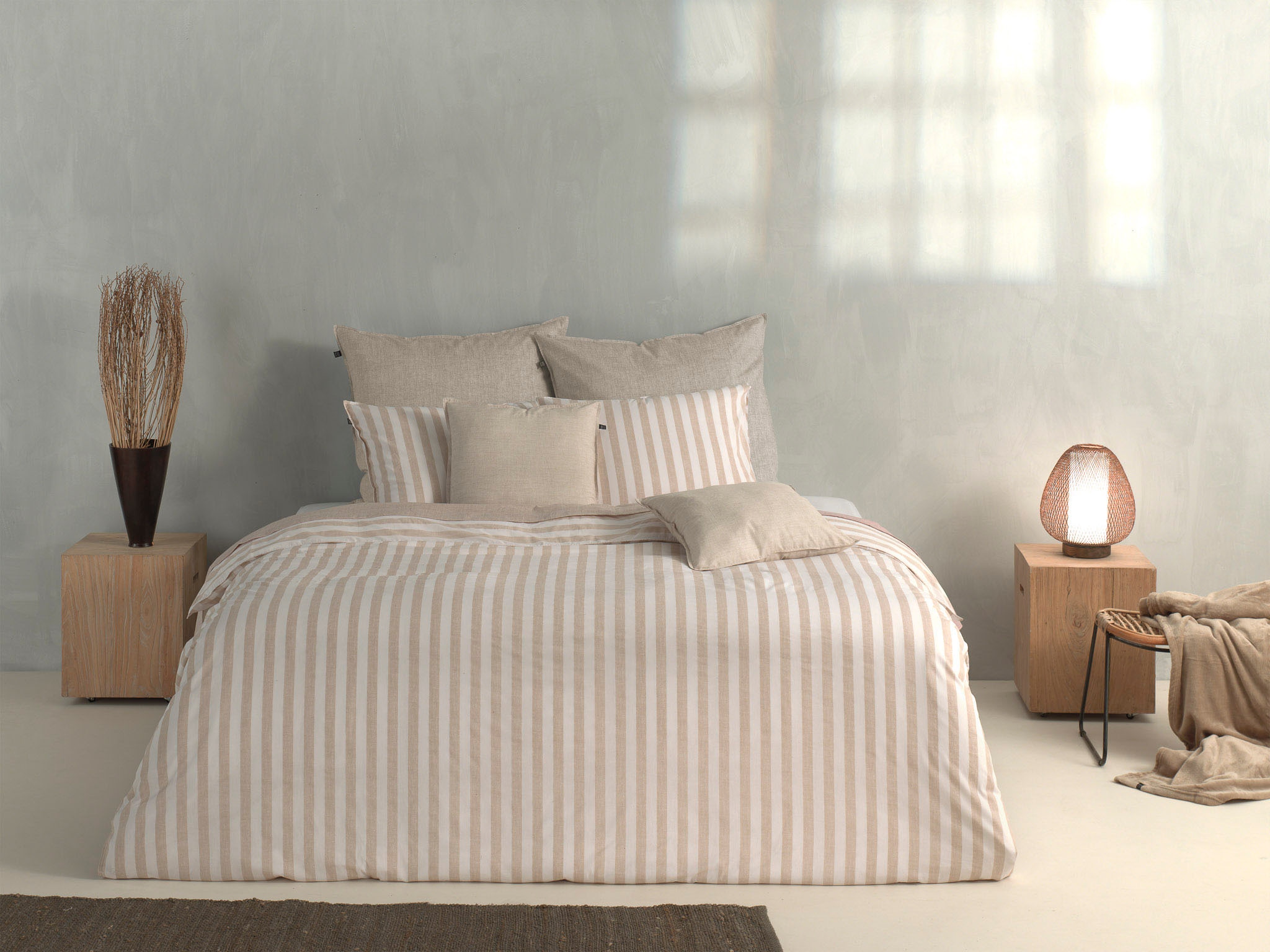 ZO HOME Bettwäsche "Banda-di-Lino" 2 Stk. tlg. Bettwäsche aus 100% Baumwoll günstig online kaufen