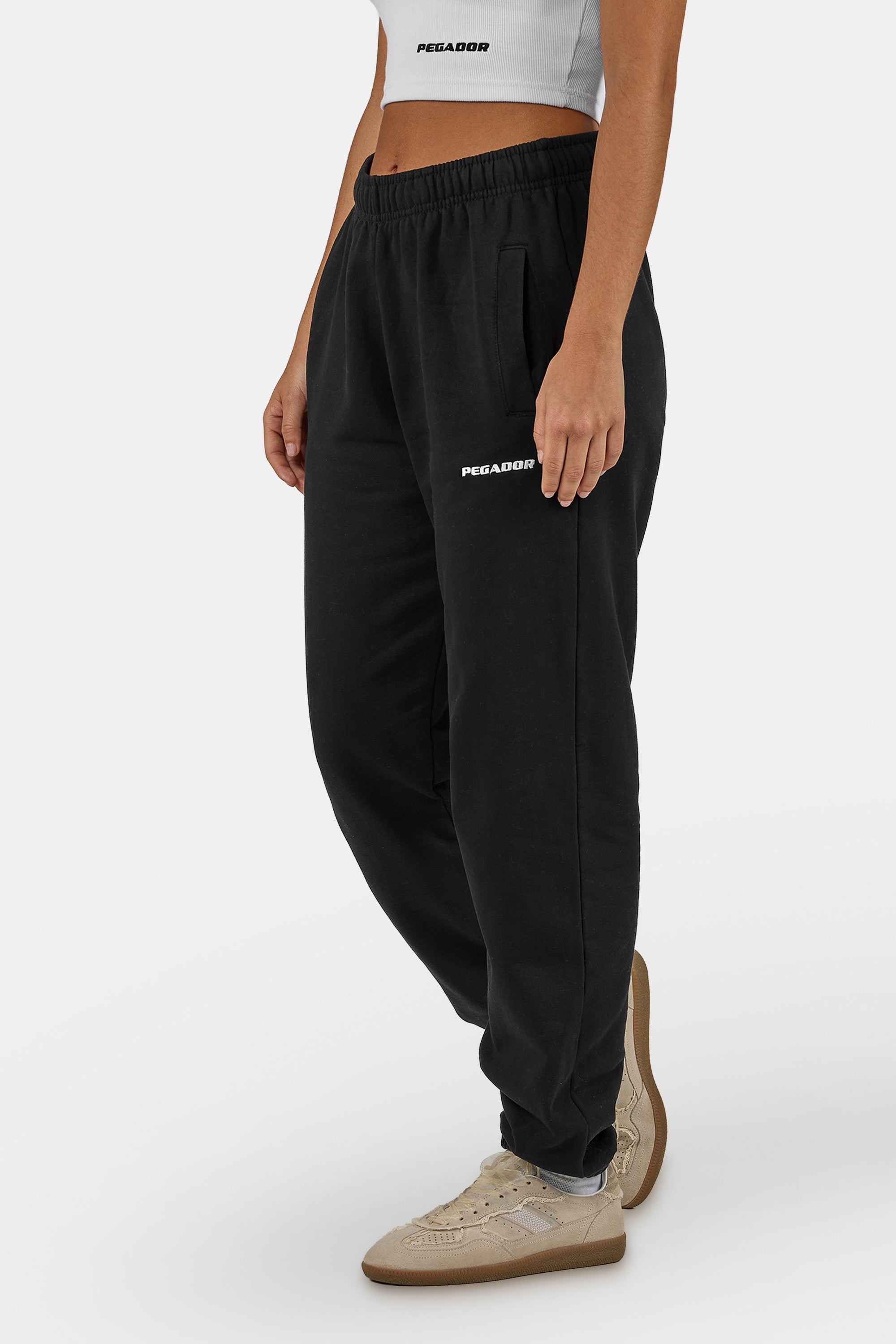 PEGADOR Sweathose "Villa High Waisted Sweat Pants" Baumwollmischung, regula günstig online kaufen