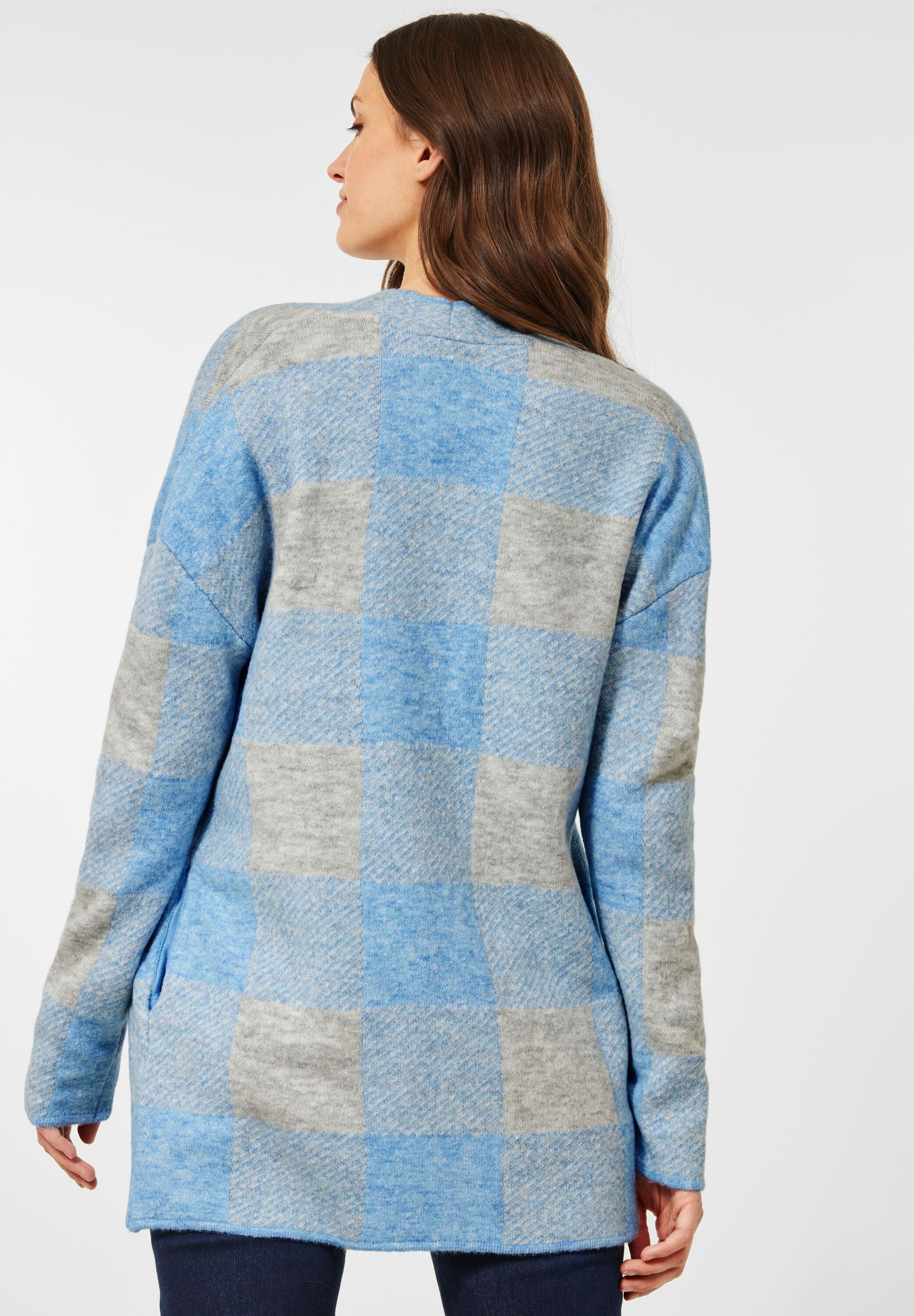 Cecil Strickjacke, mit Karomuster