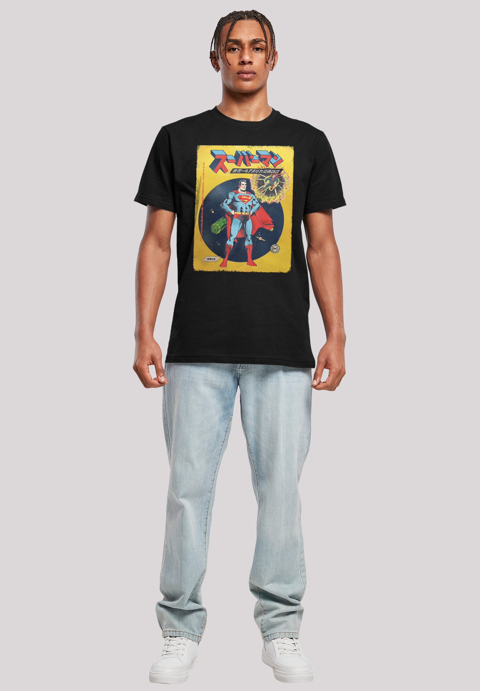 F4NT4STIC T-Shirt »DC Comics Superman International Cover«, Herren,Premium Merch,Regular-Fit,Basic,Bedruckt