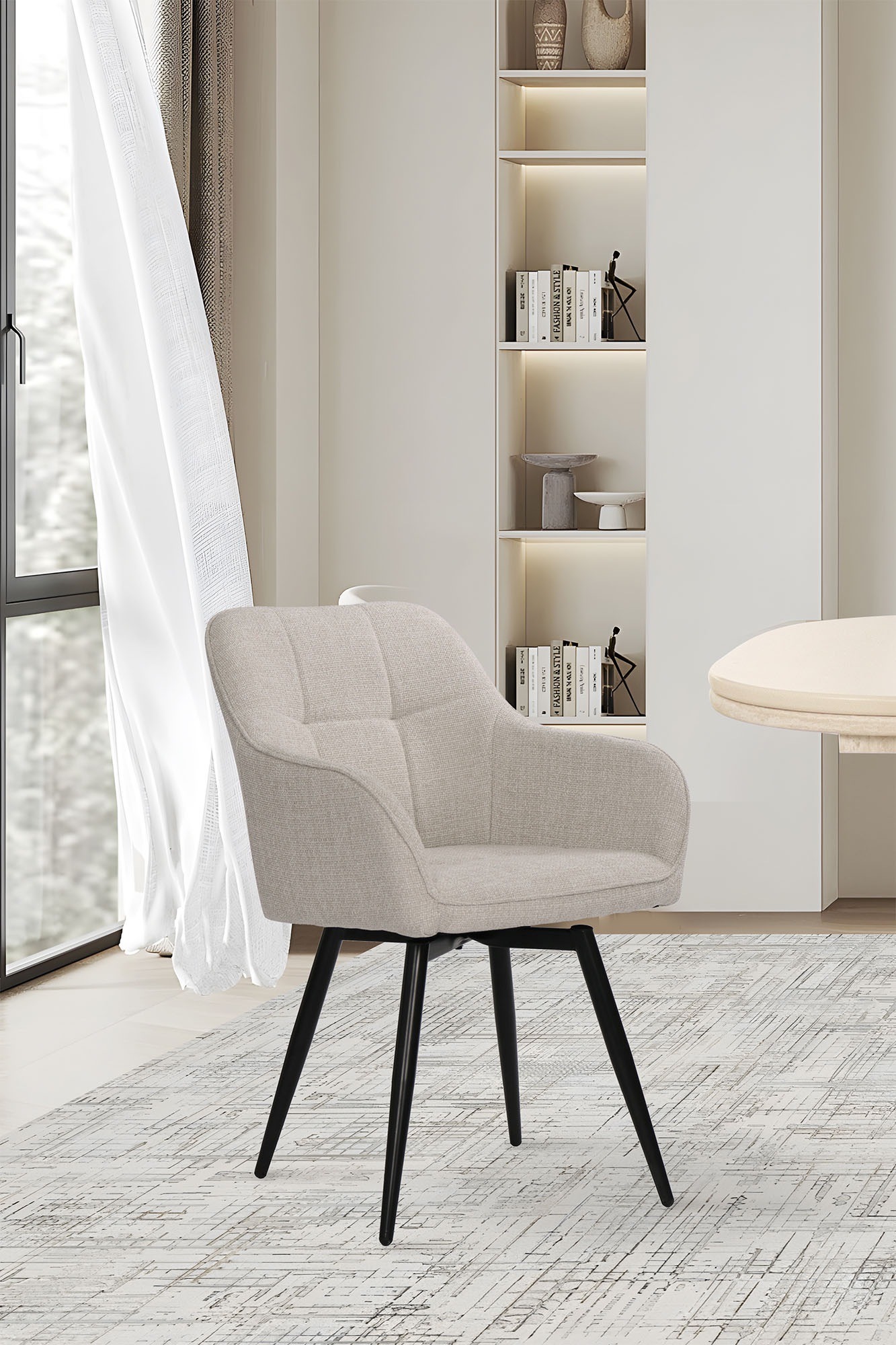 SIT Drehstuhl, (Set), 2 St., Strukturstoff, mit 360 Drehfunktion günstig online kaufen