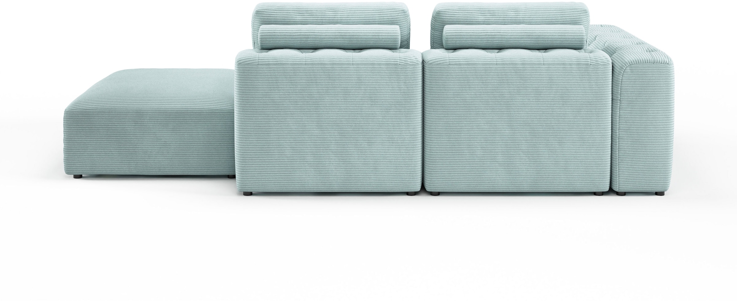 RAUM.ID Chaiselongue »Cushid«, Modul-Sofa, bestehend aus 2-Sitzer und Hocker