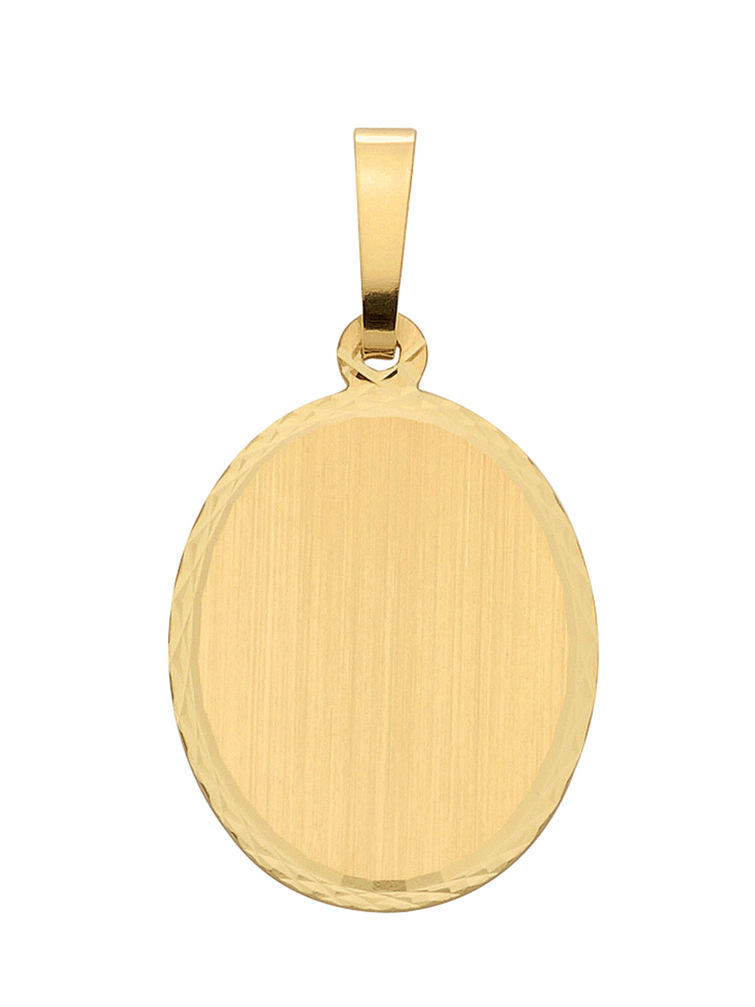 Adelia´s Kettenanhänger »585 Gold Gravurplatte Anhänger« Goldschmuck für Damen