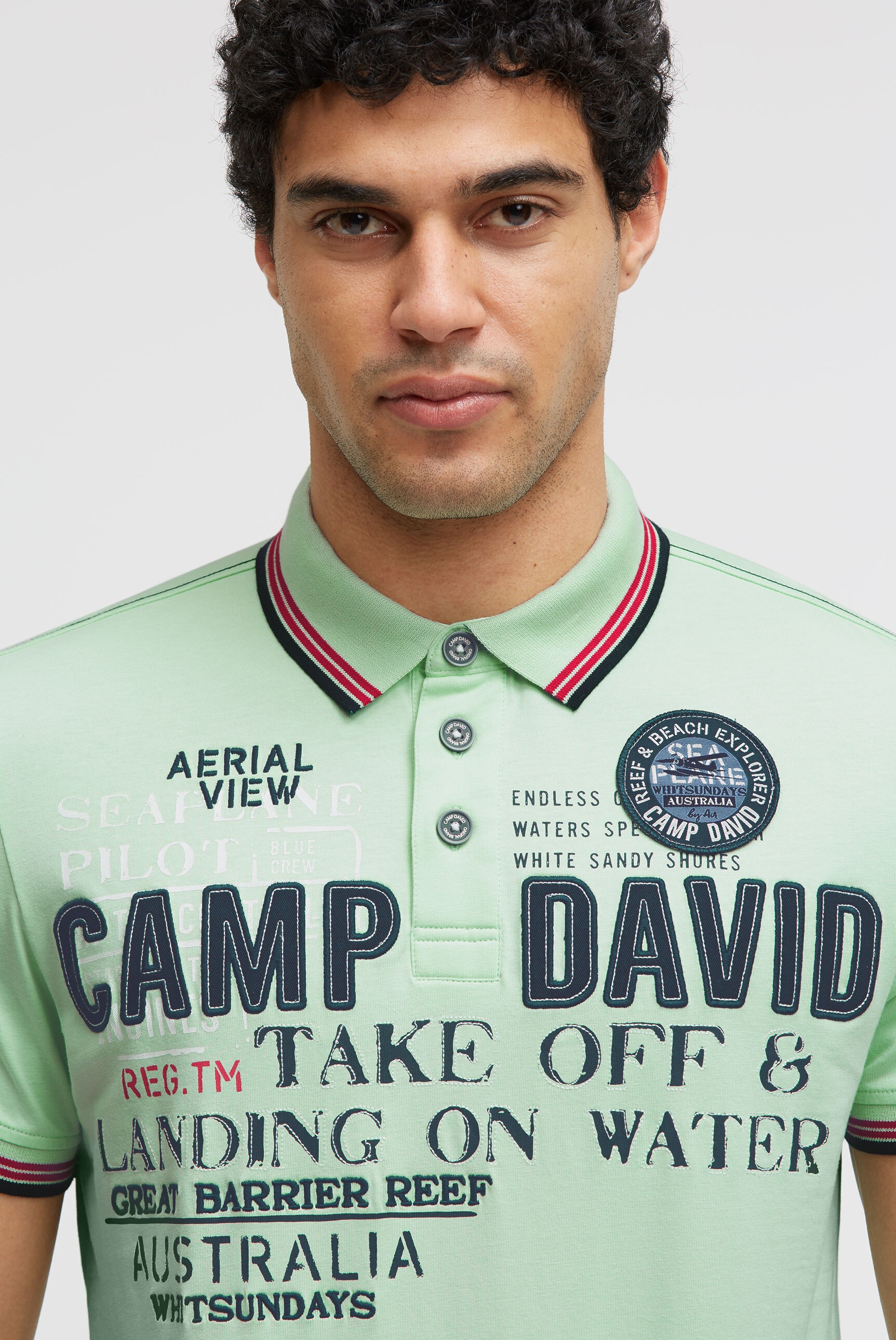 CAMP DAVID Poloshirt aus Baumwolle