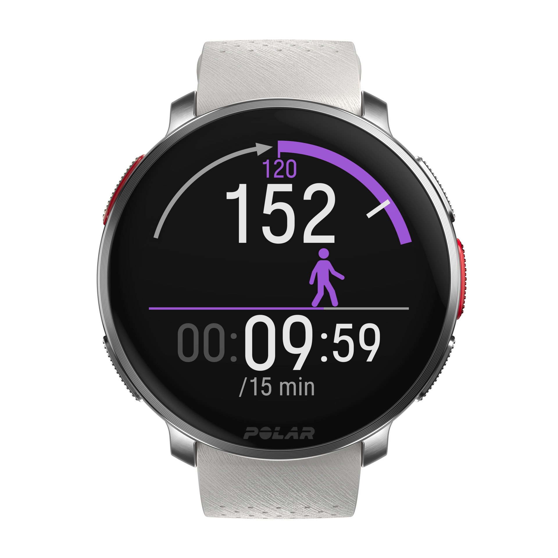 Polar Smartwatch »VANTAGE V3«, (3,5 cm / 1,39 Zoll), 32 GB, Premium-Multisportuhr Silikon-Armband S-L)