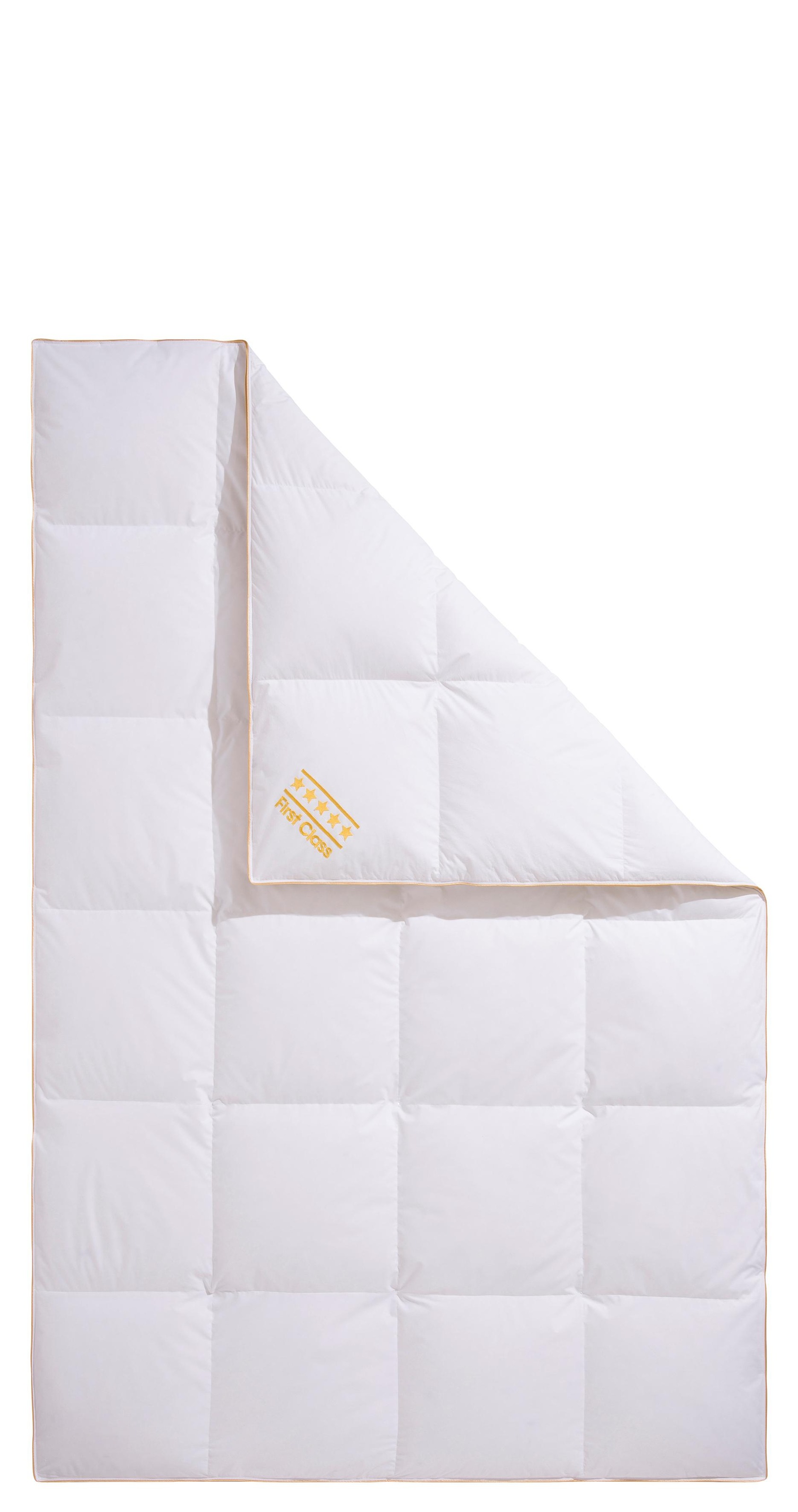 OBB Daunenbettdecke "Emilias, Bettdecken für Sommer & Winter, Ganzjahresdecke" extrawarm Füllung 90% Daunen, 10%Federn 1 Stk. tlg. Bettdecke 135x200 cm, 155x220 cm & weitere Größen, Made in Germany