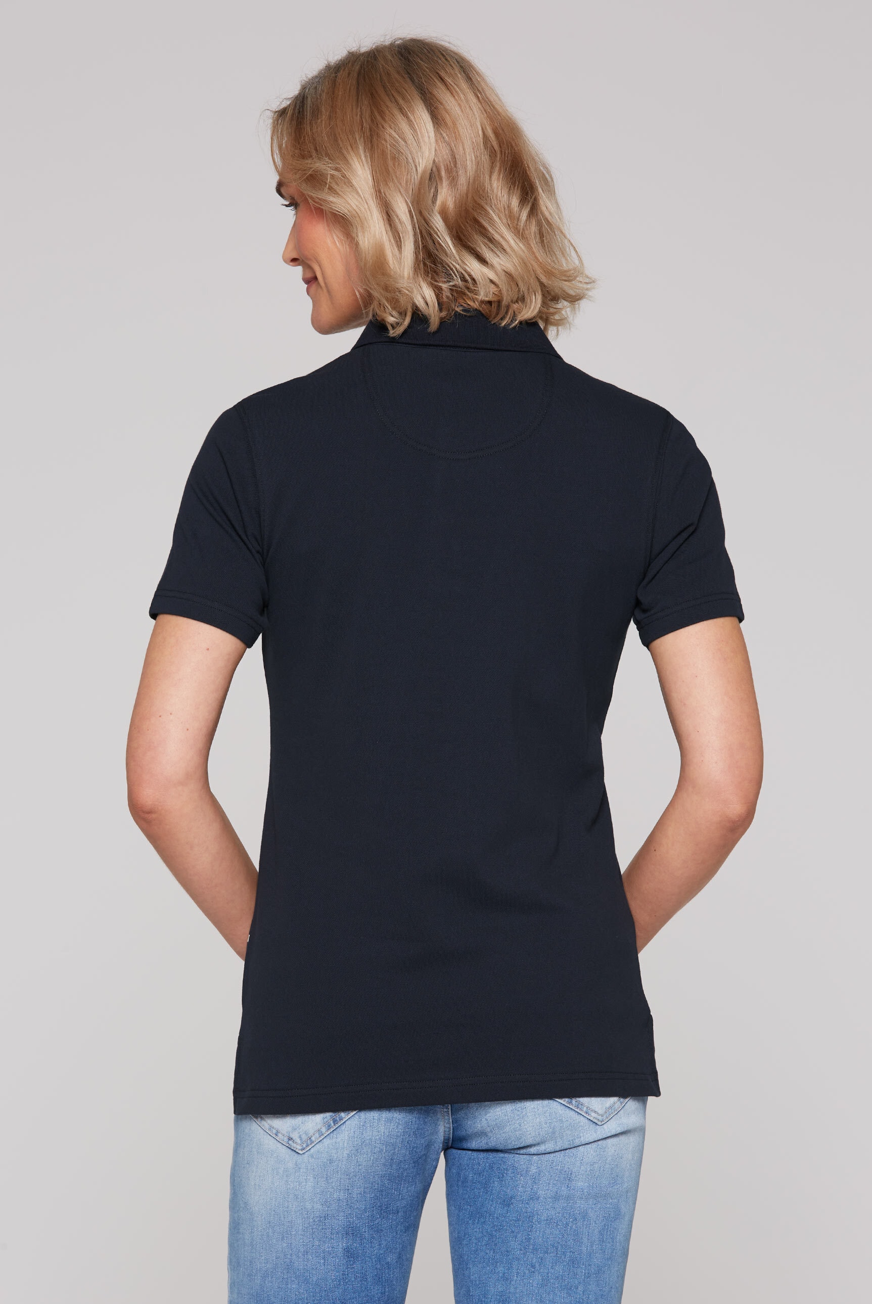 SOCCX Poloshirt, mit Seitenschlitze