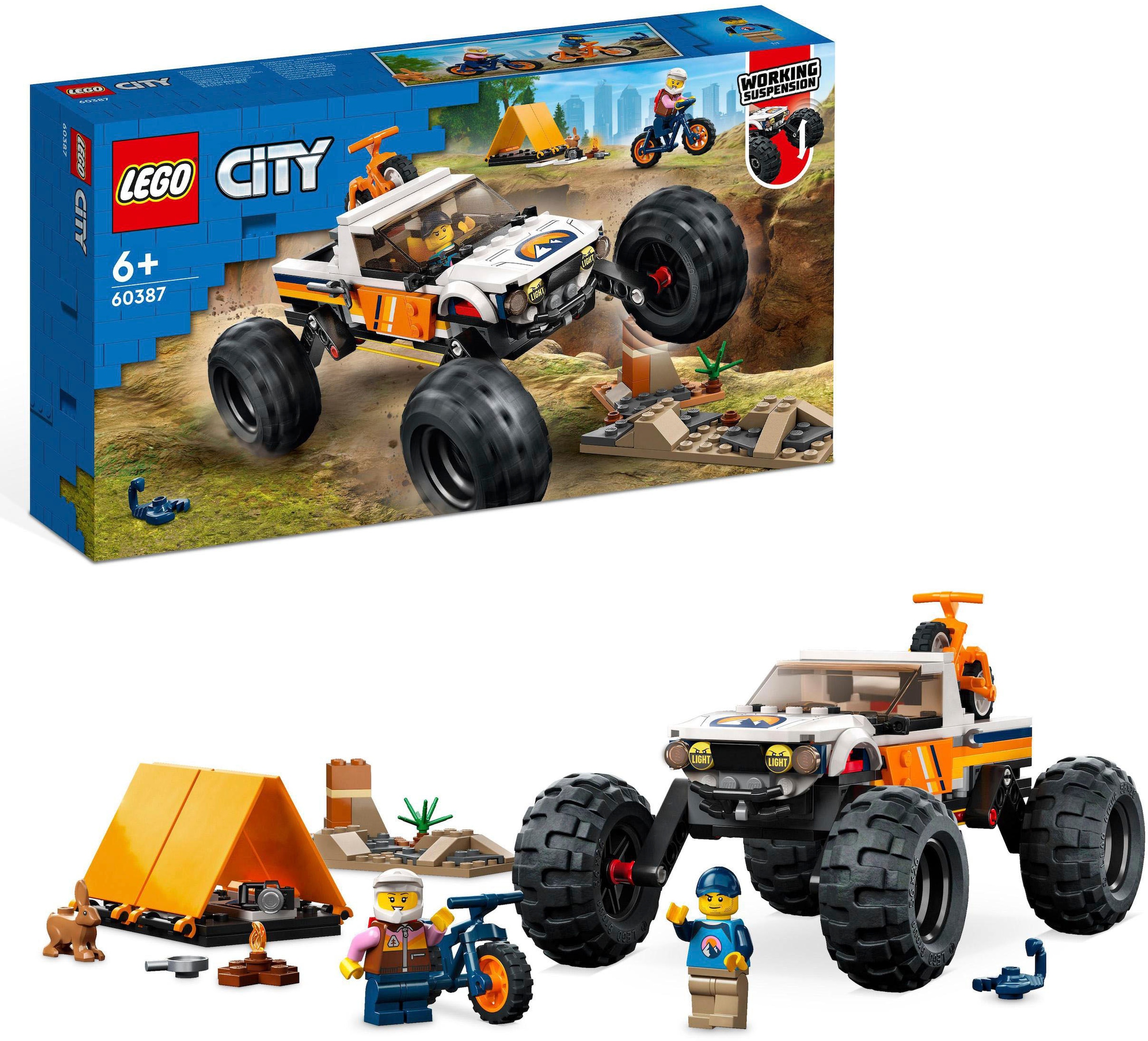 Konstruktionsspielsteine »Offroad Abenteuer (60387), LEGO® City«, (252 St.), Made in...