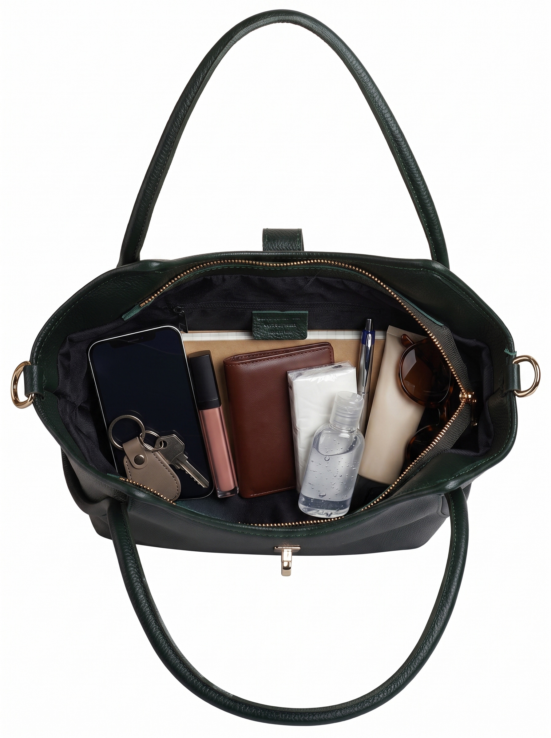 forty° Shopper »CALDRINA - L« echt Leder, Made in Italy
