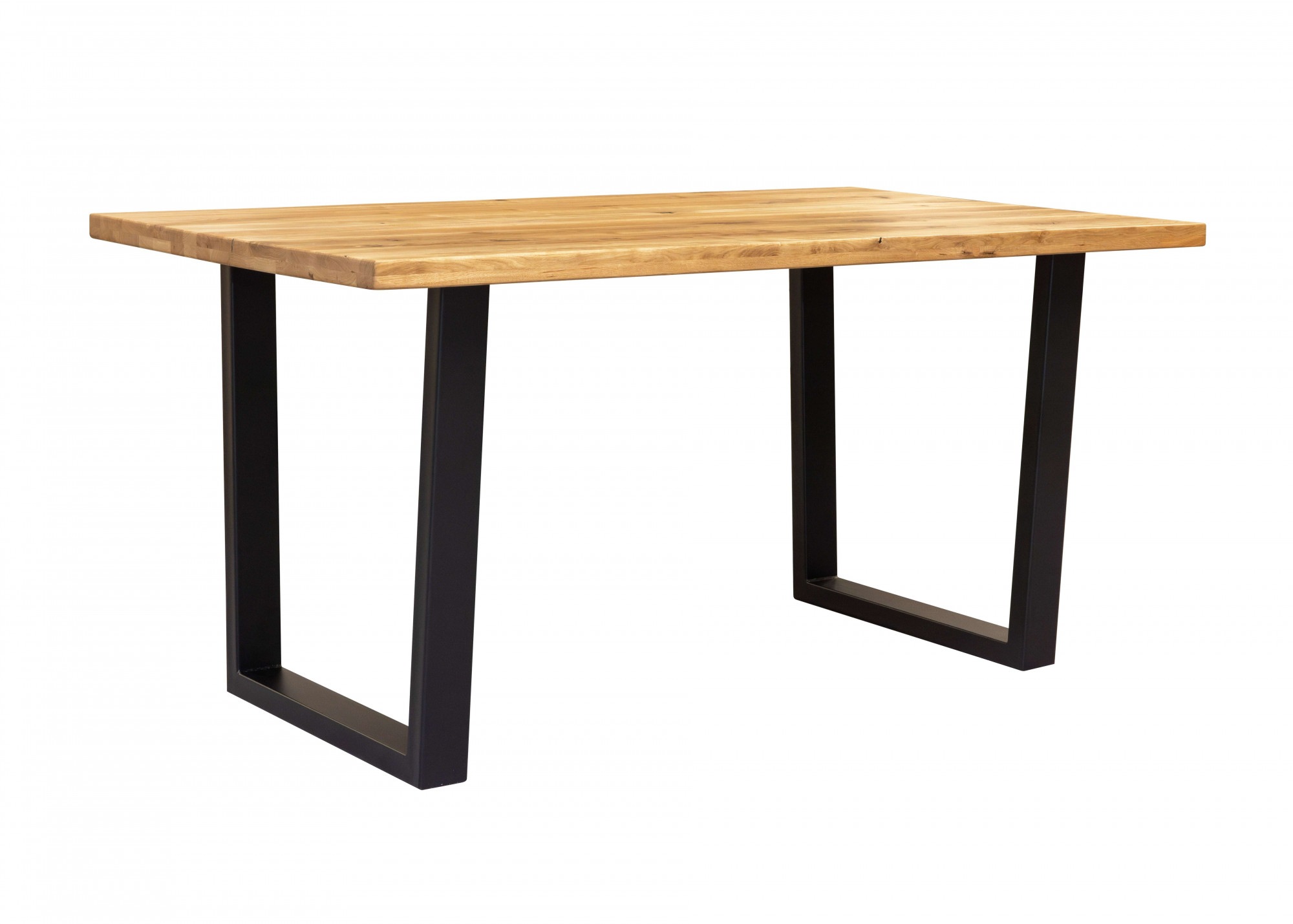 OTTO home Esstisch "Model 1" Eiche Massivholz und pulverbeschichtete Metall günstig online kaufen