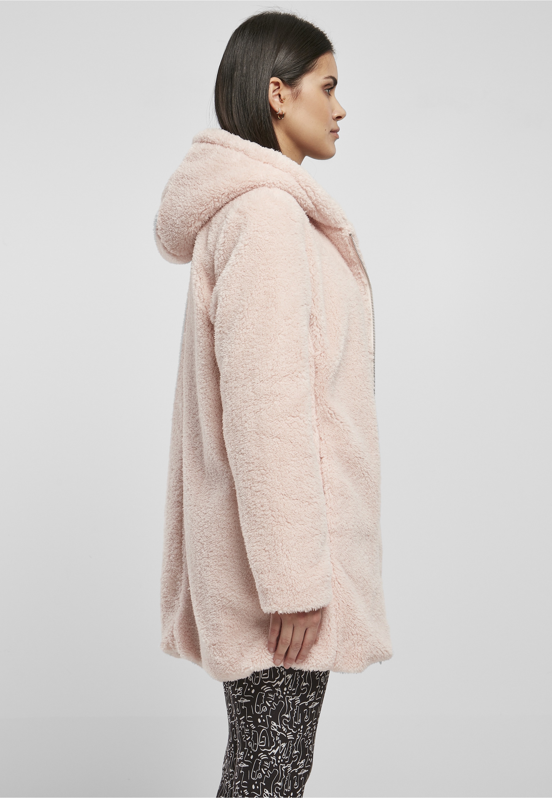 URBAN CLASSICS Langmantel »Urban Classics Damen Ladies Sherpa Jacket«