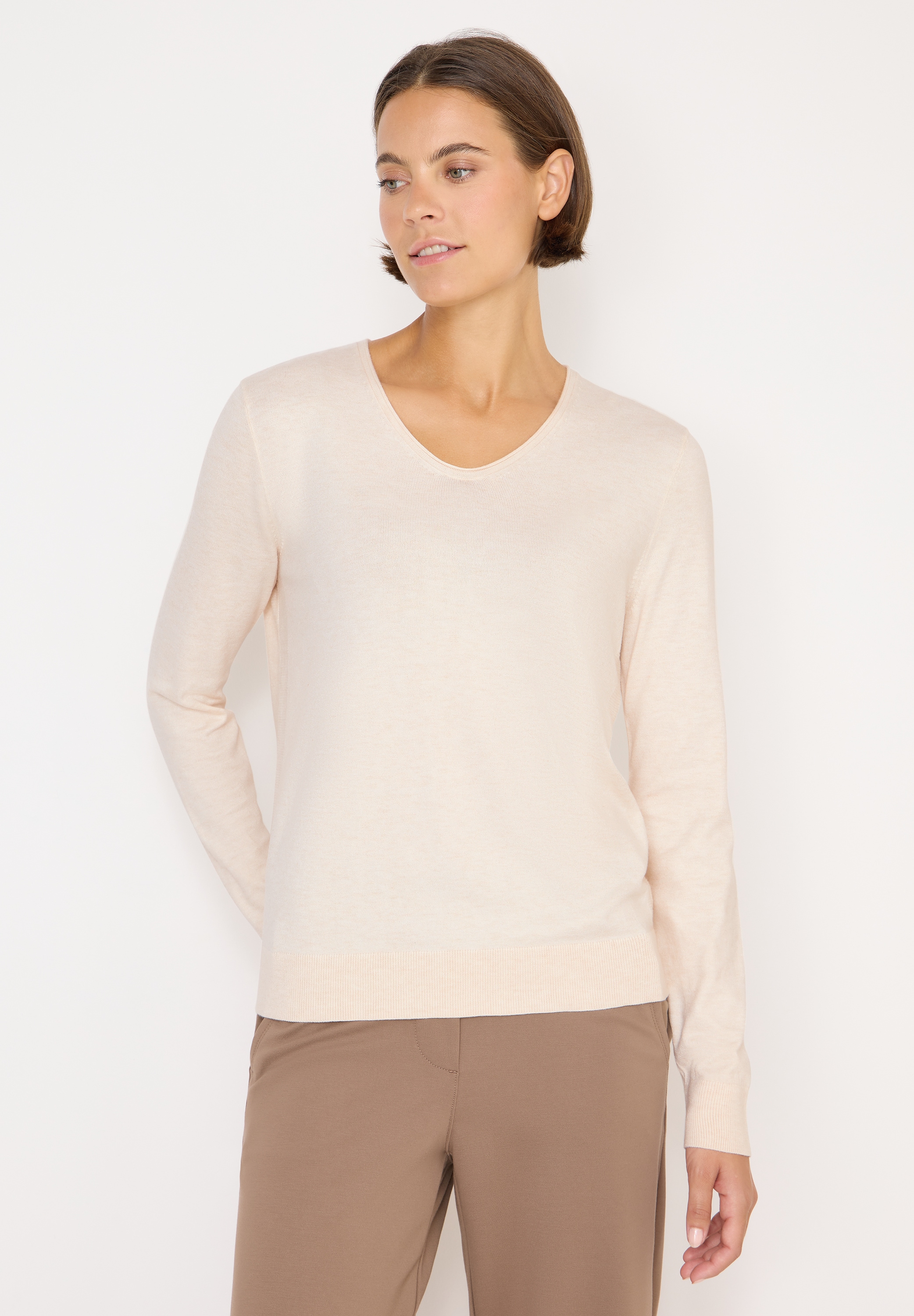 Cecil Strickpullover, mit Materialmix günstig online kaufen