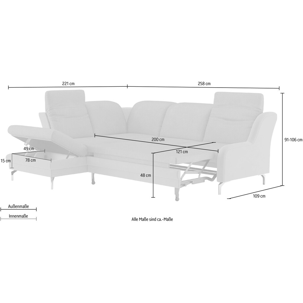 sit&more Ecksofa »Orient«