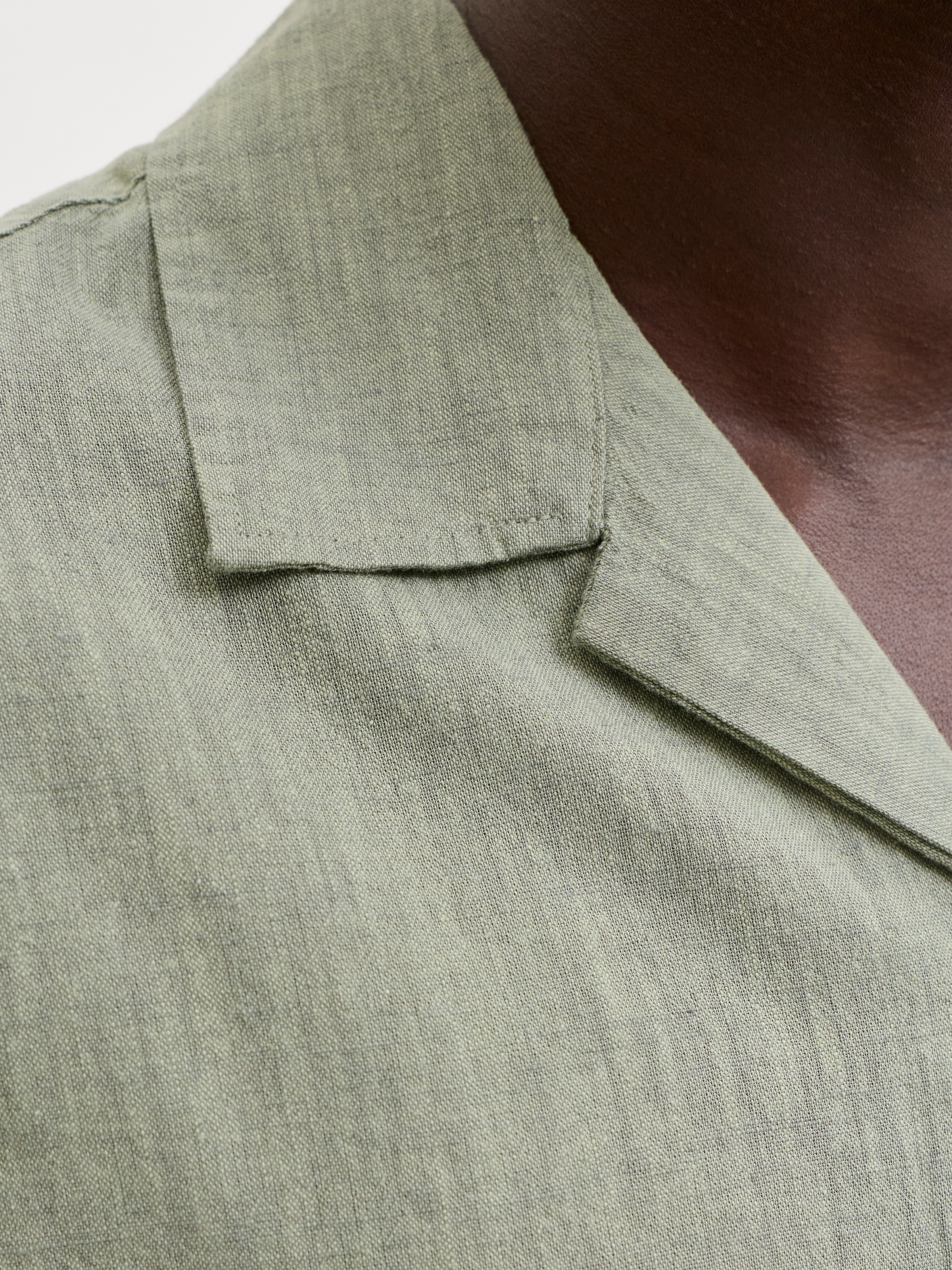 Jack & Jones Chemise à Manches Courtes Summer Linen Blend Resort New Sage XL Homme 2