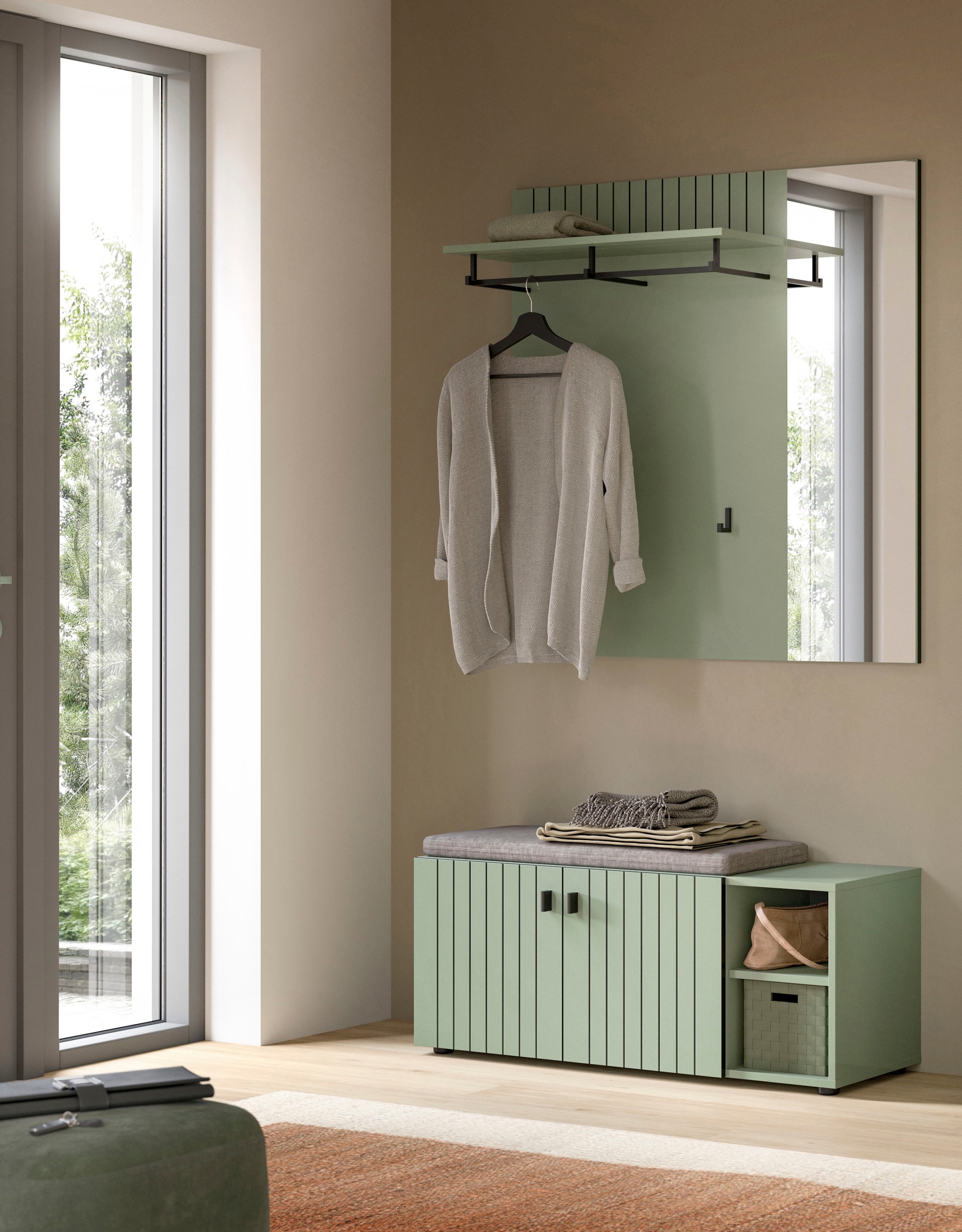 Home affaire Garderoben-Set "TATIO, 3-tlg. Garderobenkombination, Breite: 1 günstig online kaufen