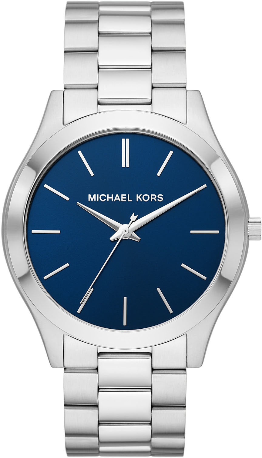 MICHAEL KORS Quarzuhr »Slim Runway, MK1060SET«, (Set, 2 tlg., mit Mäppchen), Armbanduhr, Herrenuhr, ideal auch als Geschenk, analog