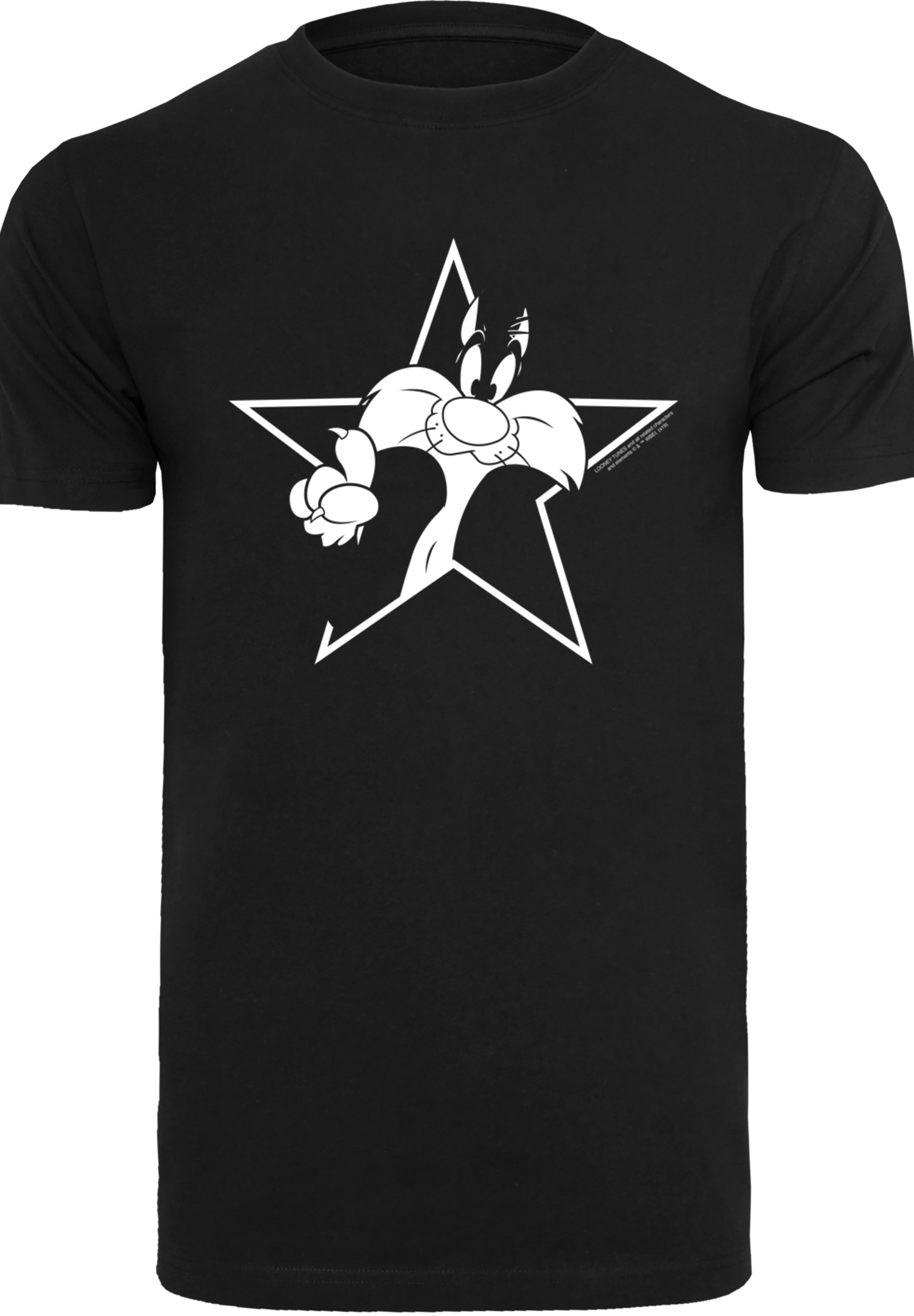 F4NT4STIC T-Shirt »Looney Tunes Sylvester Cartoon Stern«, Print