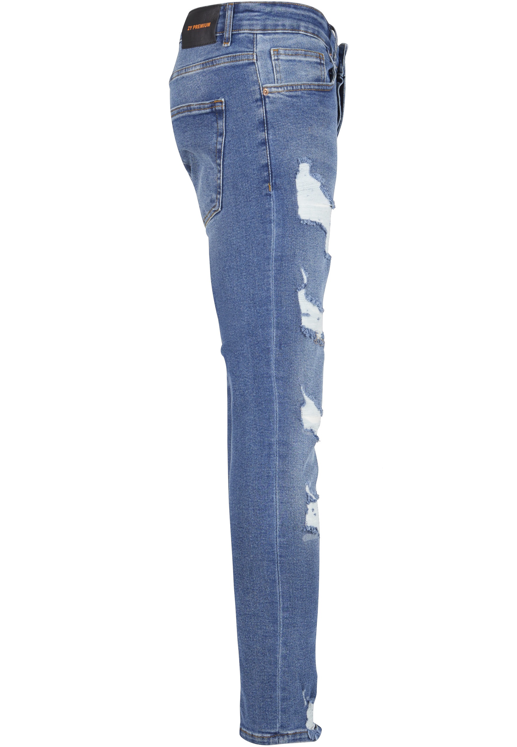 2Y Premium Bequeme Jeans »2Y Premium Herren 2Y Skinny Fit Destroyed Jeans«