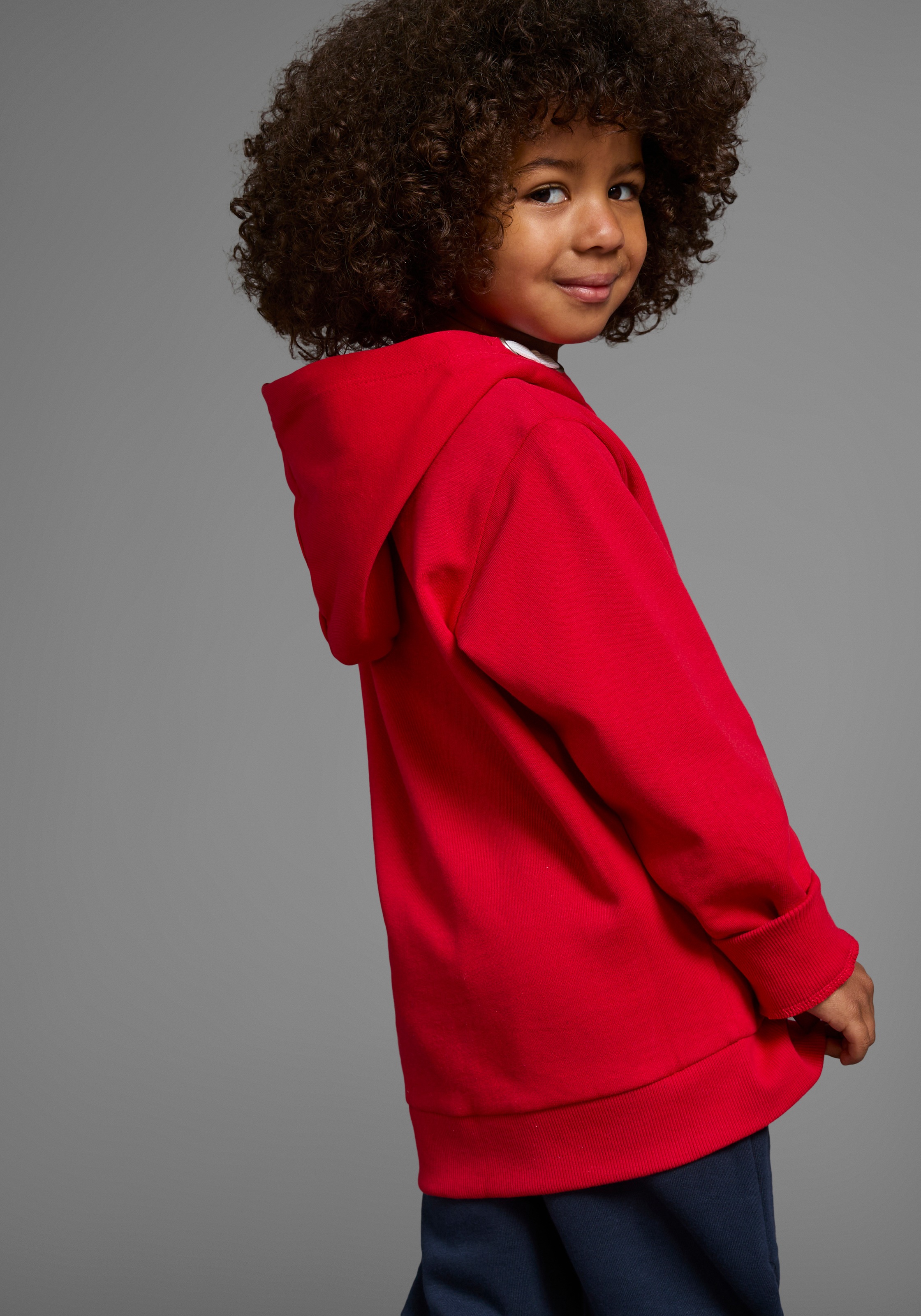 Thumbnail - KIDSWORLD Kapuzensweatshirt "BEST JOB EVER", Kapuzensweatshirt mit Traktor-Print