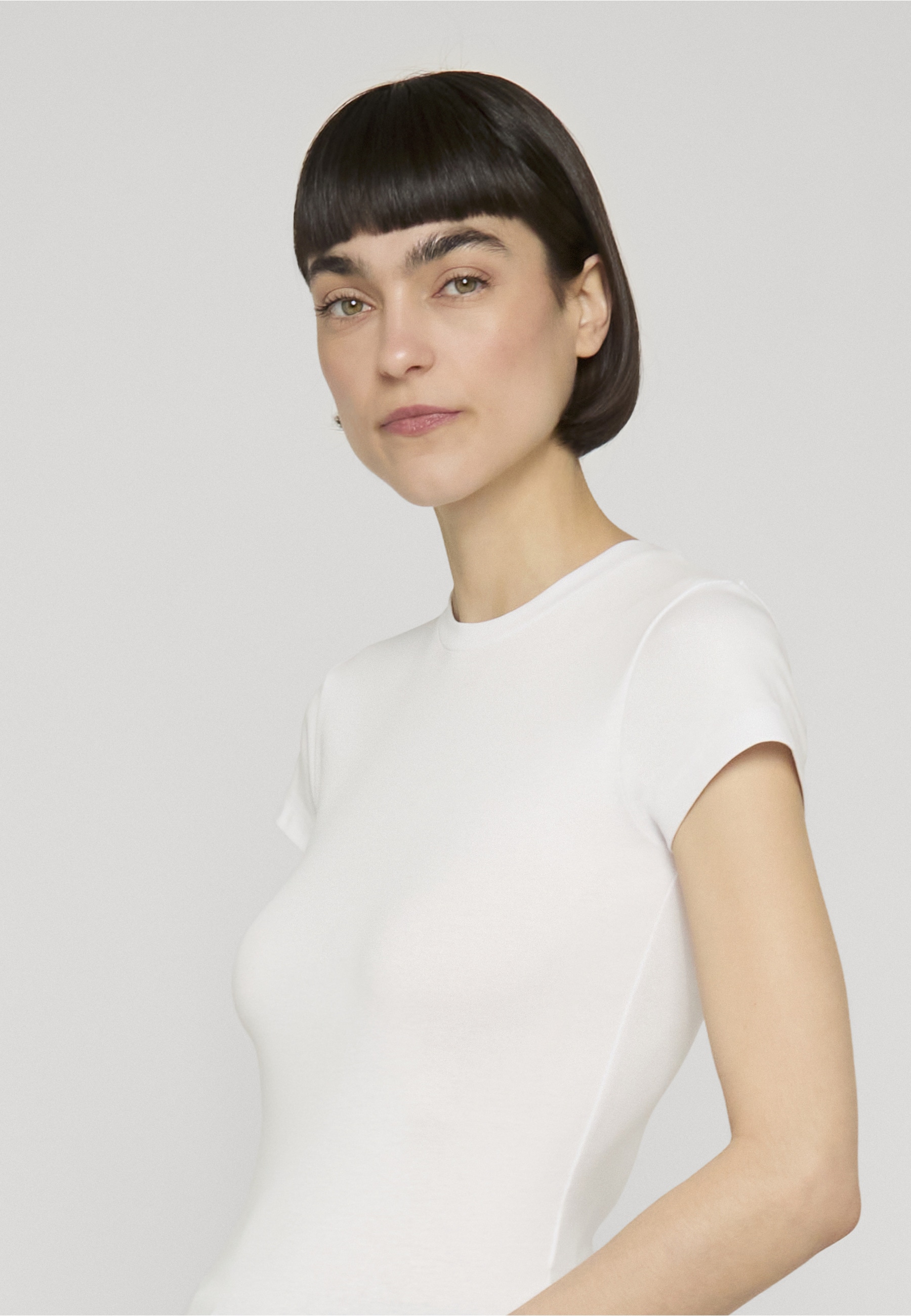 URBAN CLASSICS T-Shirt »Urban Classics Ladies Short Slim Tee 3-Pack« 1