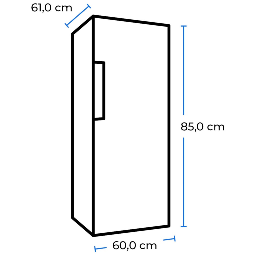 exquisit Kühlschrank, KS18-4-H-170E inoxlook, 85,0 cm hoch, 60,0 cm breit, 136 L Volumen, 4 Sterne Gefrieren