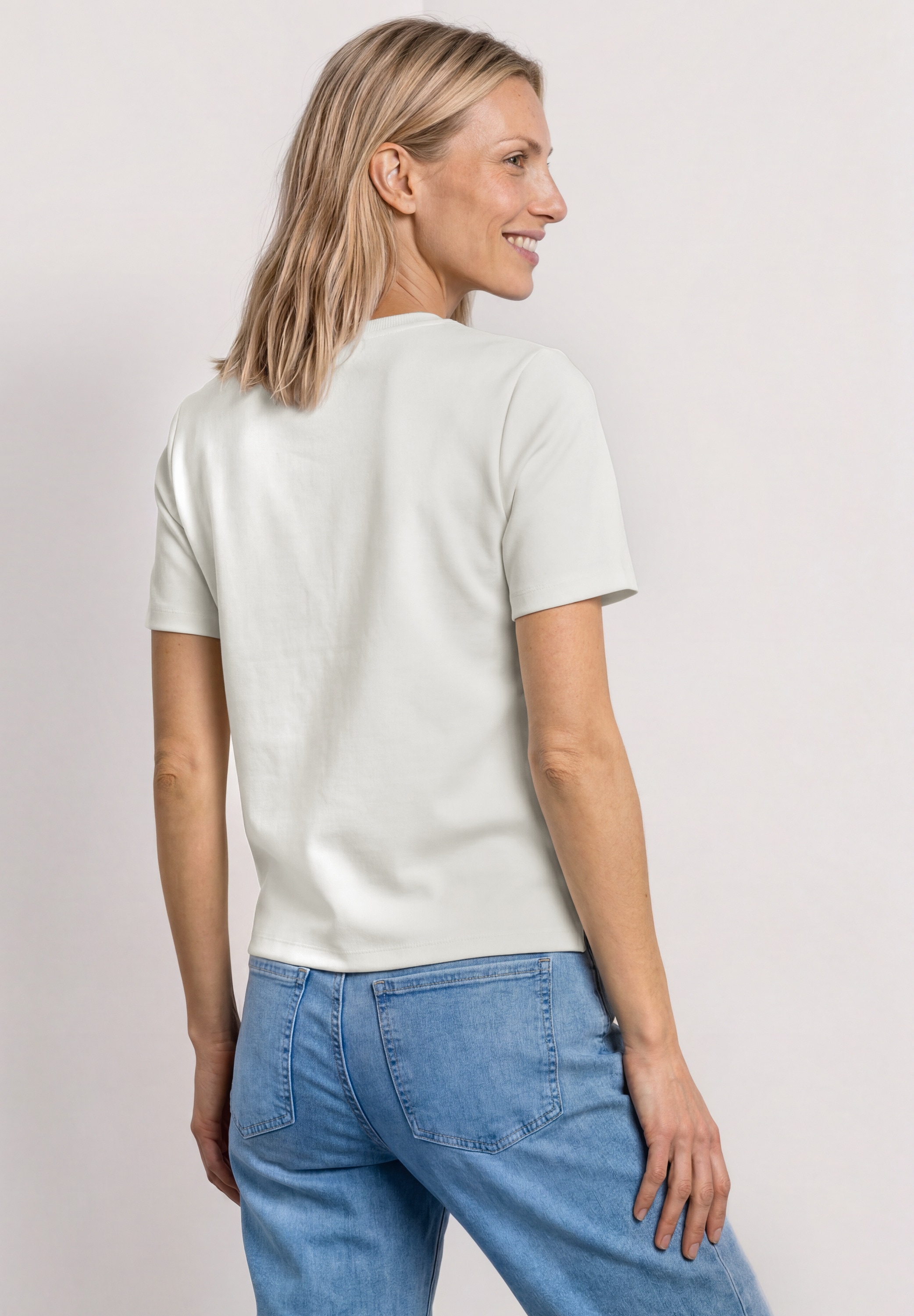 STREET ONE Kurzarmshirt Sommershirt mit dekorativer Brusttasche