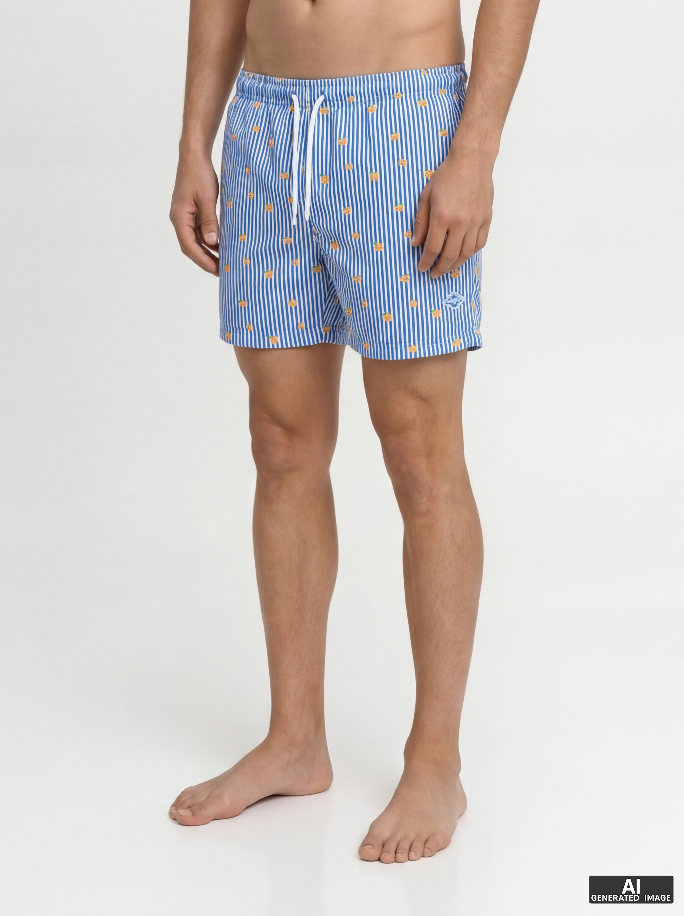 Jack & Jones Badeshorts »JPSTMAUI BREEZE MINI STRIPE SWIM SRT SN« Kunstfaser, normal geschnitten