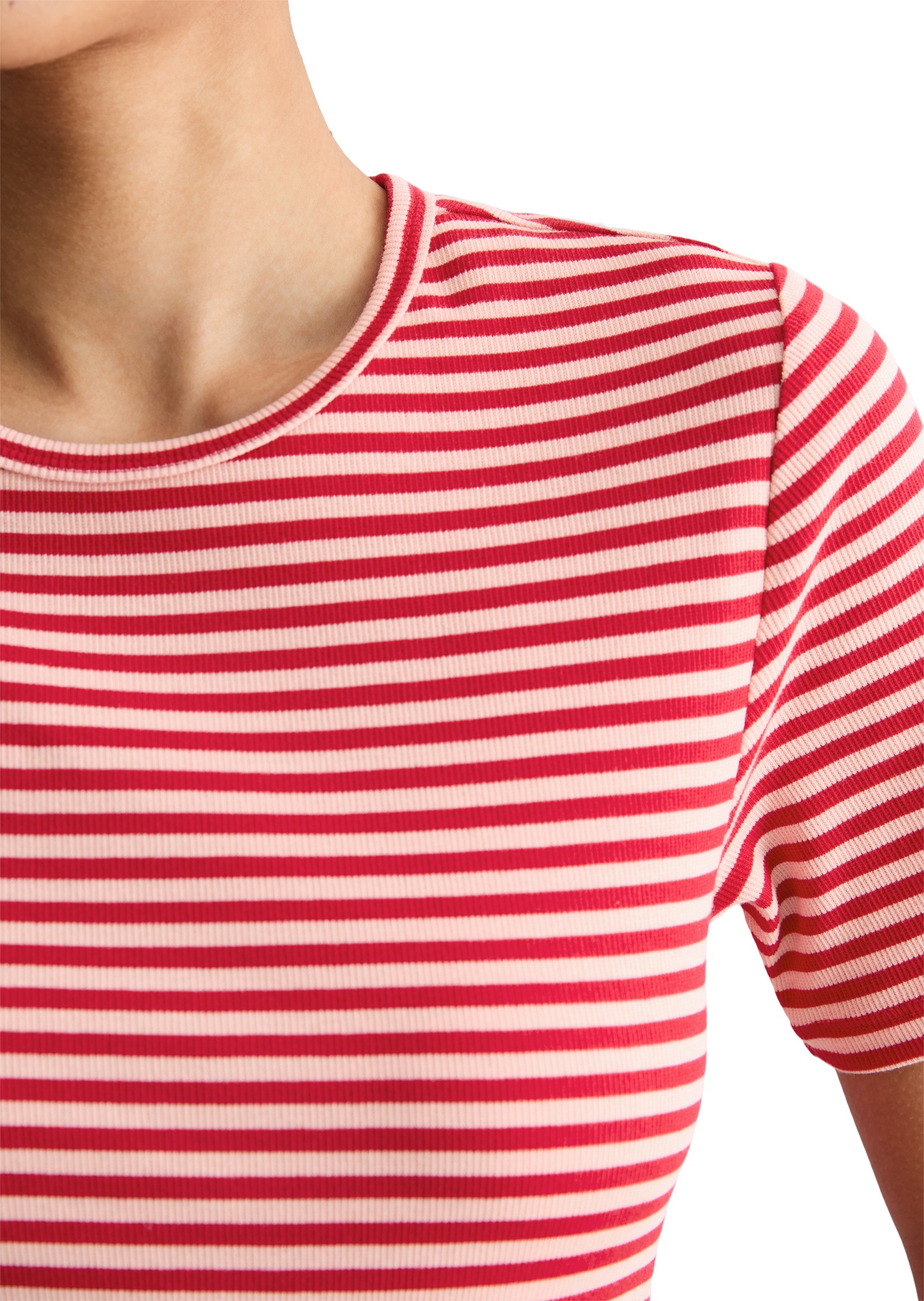 Marc O'Polo DENIM T-Shirt »aus Rippjersey«