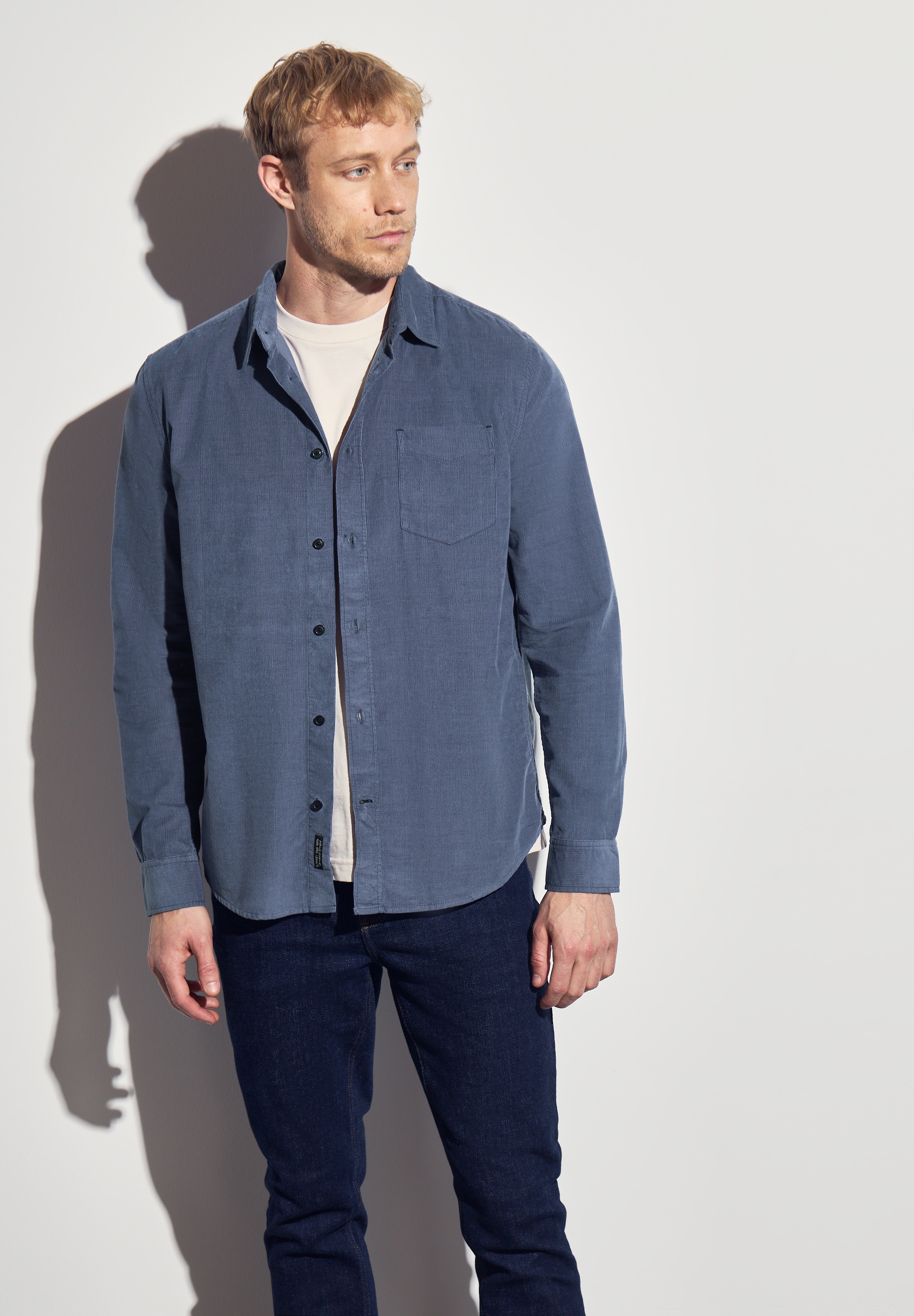 STREET ONE MEN Langarmhemd, aus reiner Baumwolle günstig online kaufen
