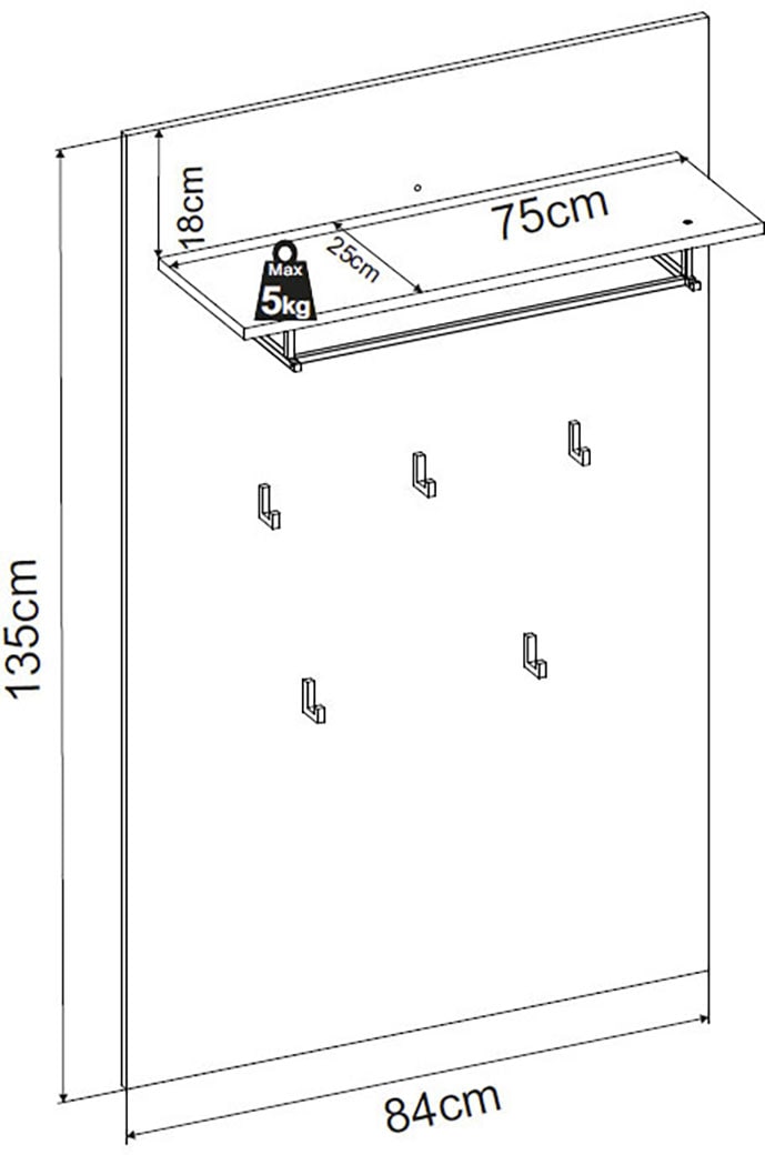 Innostyle Schuhbank »Fun Garderobe Set, 126x193x38cm (B/H/T)«, (2 St.), 1 türig, 1 Schublade, Softclose, ABS Kantenschutz, Sitzkissen