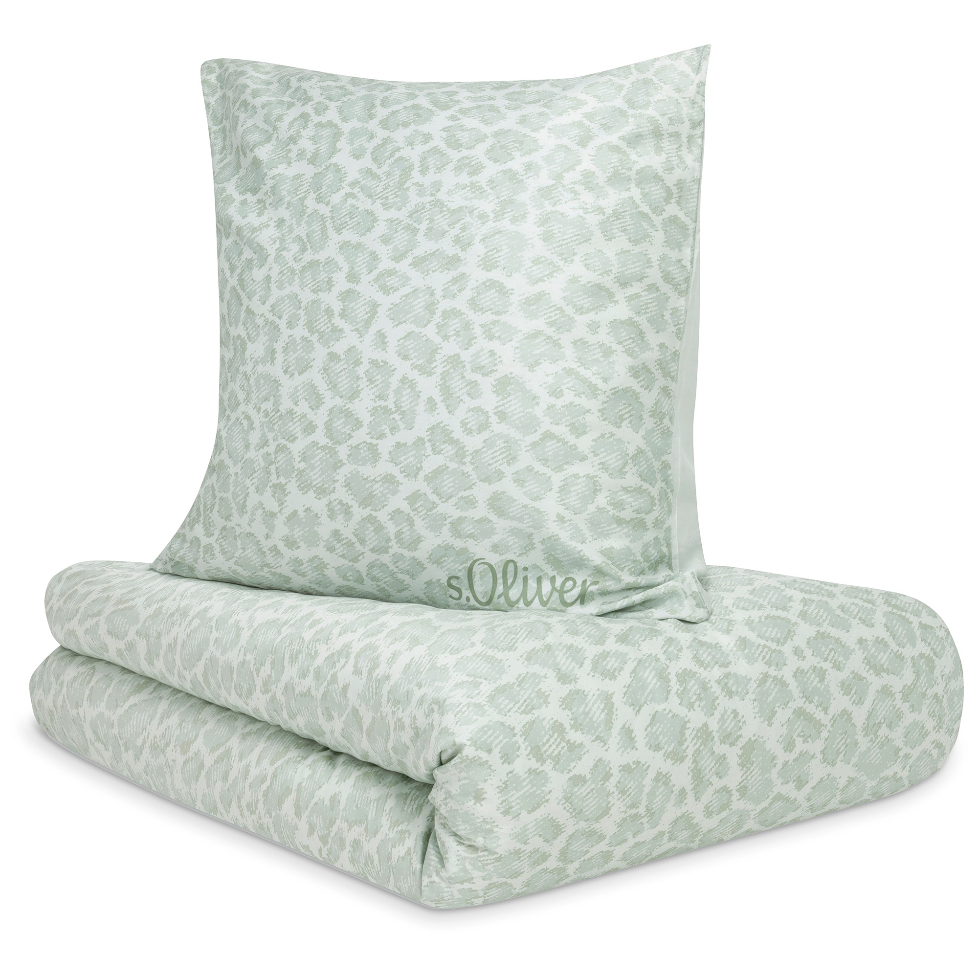 s.Oliver Bettwäsche "Satinbettwäsche s.Oliver" 2 Stk. tlg. im modernen Leo- günstig online kaufen