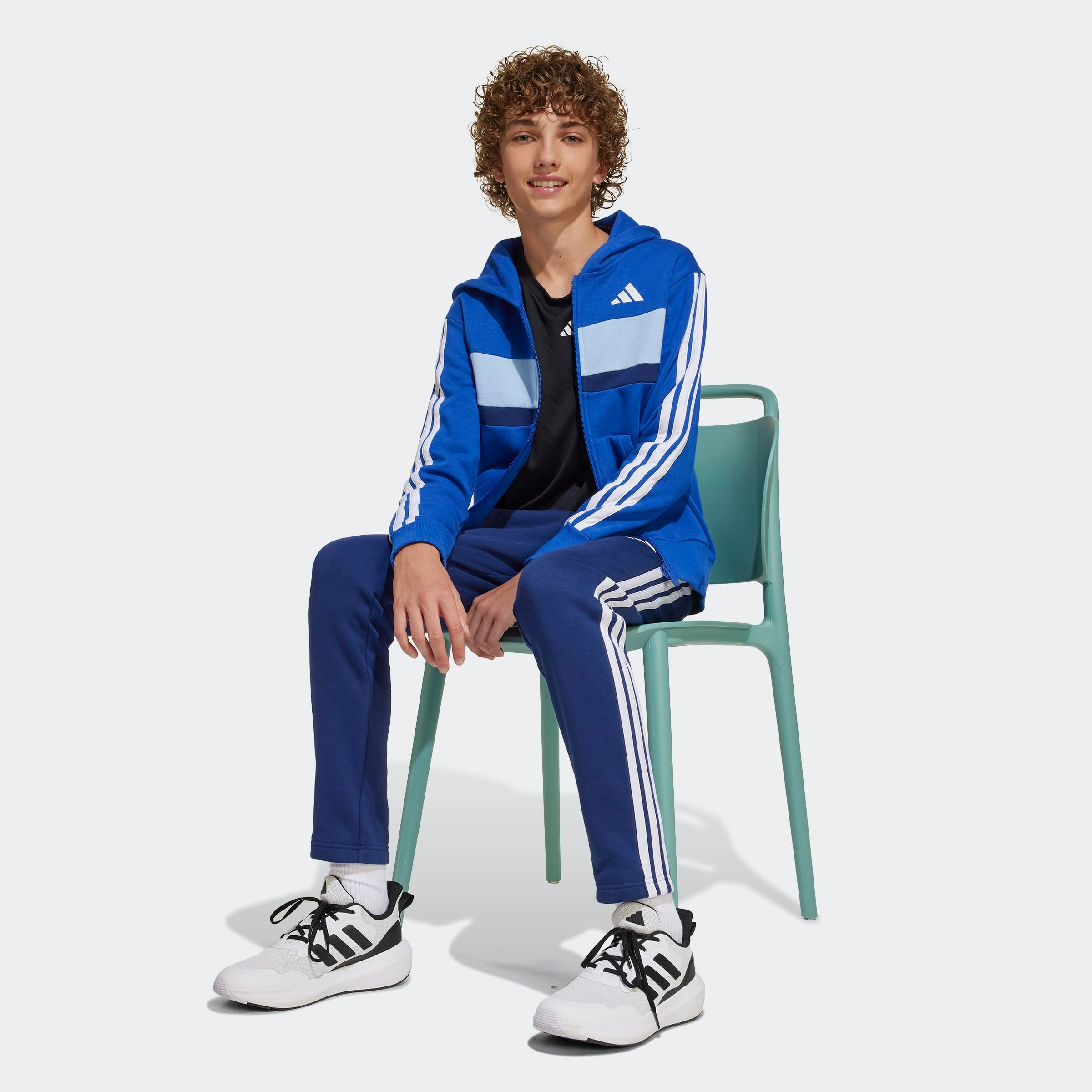 adidas Sportswear Trainingsanzug »J 3S TIB FL TS«, (2 tlg.)
