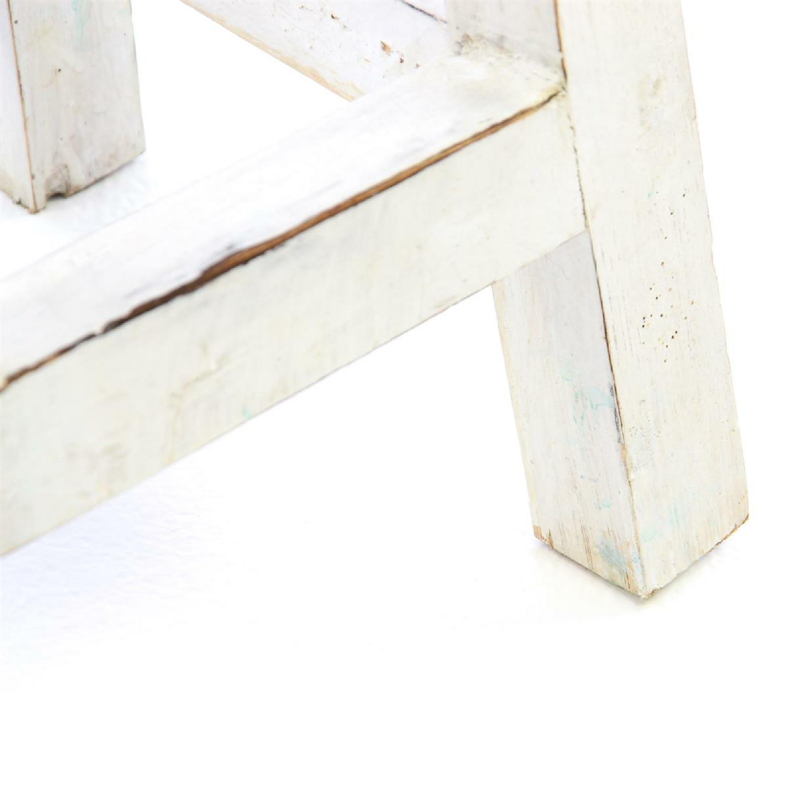 VCM Gartenstuhl "Vintage Hocker weiß" () günstig online kaufen