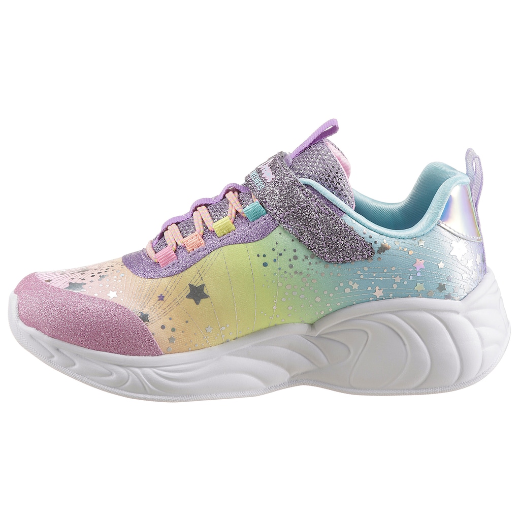 Skechers Kids Sneaker »UNICORN DREAMS«, mit Blinkfunktion, Freizeitschuh, Halbschuh, Schnürschuh