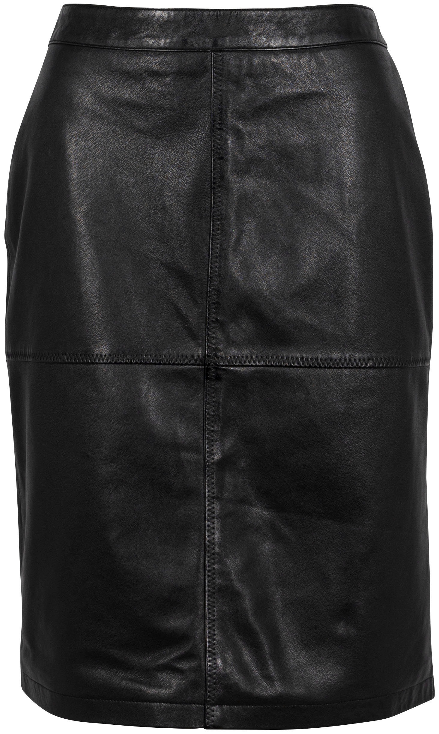 Mauritius Lederrock "GWSwante LNV" klassische/ schmale Form, Ziernähte günstig online kaufen